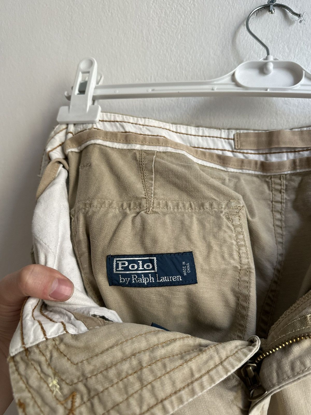 Polo Ralph Lauren Polo Ralph Lauren Vintage Baggy Army Style Cargo Pants Size US 33 - 11 Thumbnail