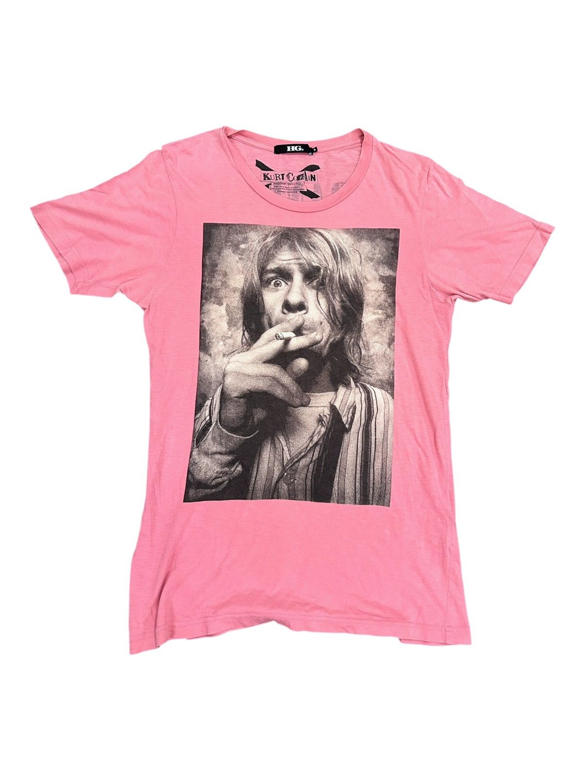 Hysteric Glamour Kurt Cobain Pink Tee Grandma Take me home