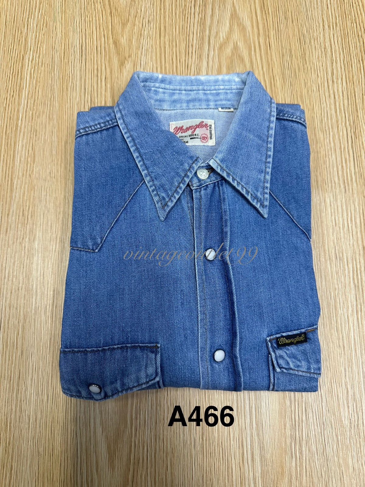 Wrangler Vintage Wrangler Tailored Tails Western Shirt A466 Size US M / EU 48-50 / 2 - 14 Thumbnail