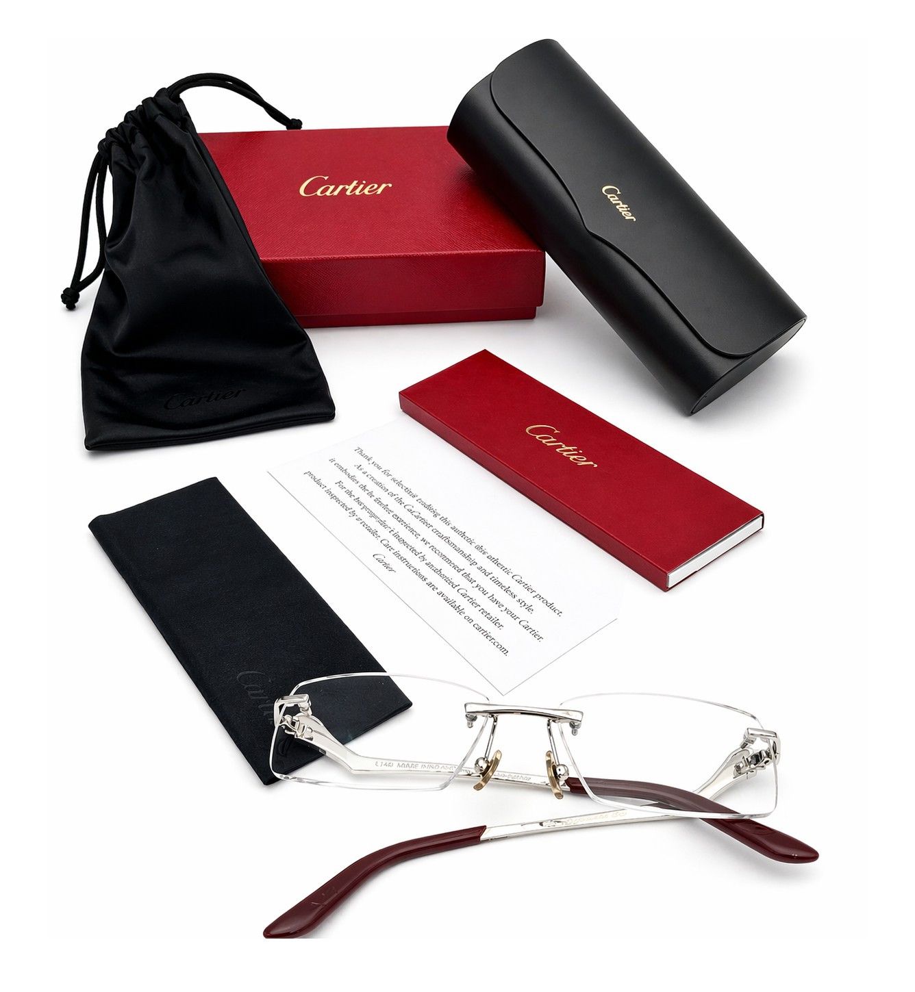 Cartier Authentic Cartier Silver Panthere Glasses CT02810 Size ONE SIZE - 2 Thumbnail