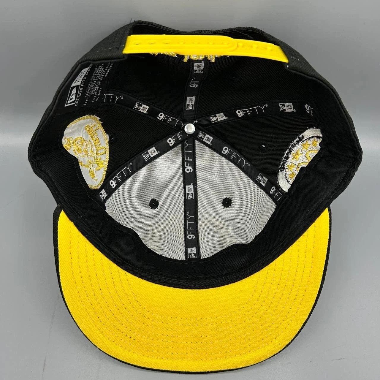 New Era Mcdonalds Hamburglar Hat Men Black Yellow Snapback Cap New Size ONE SIZE - 6 Thumbnail