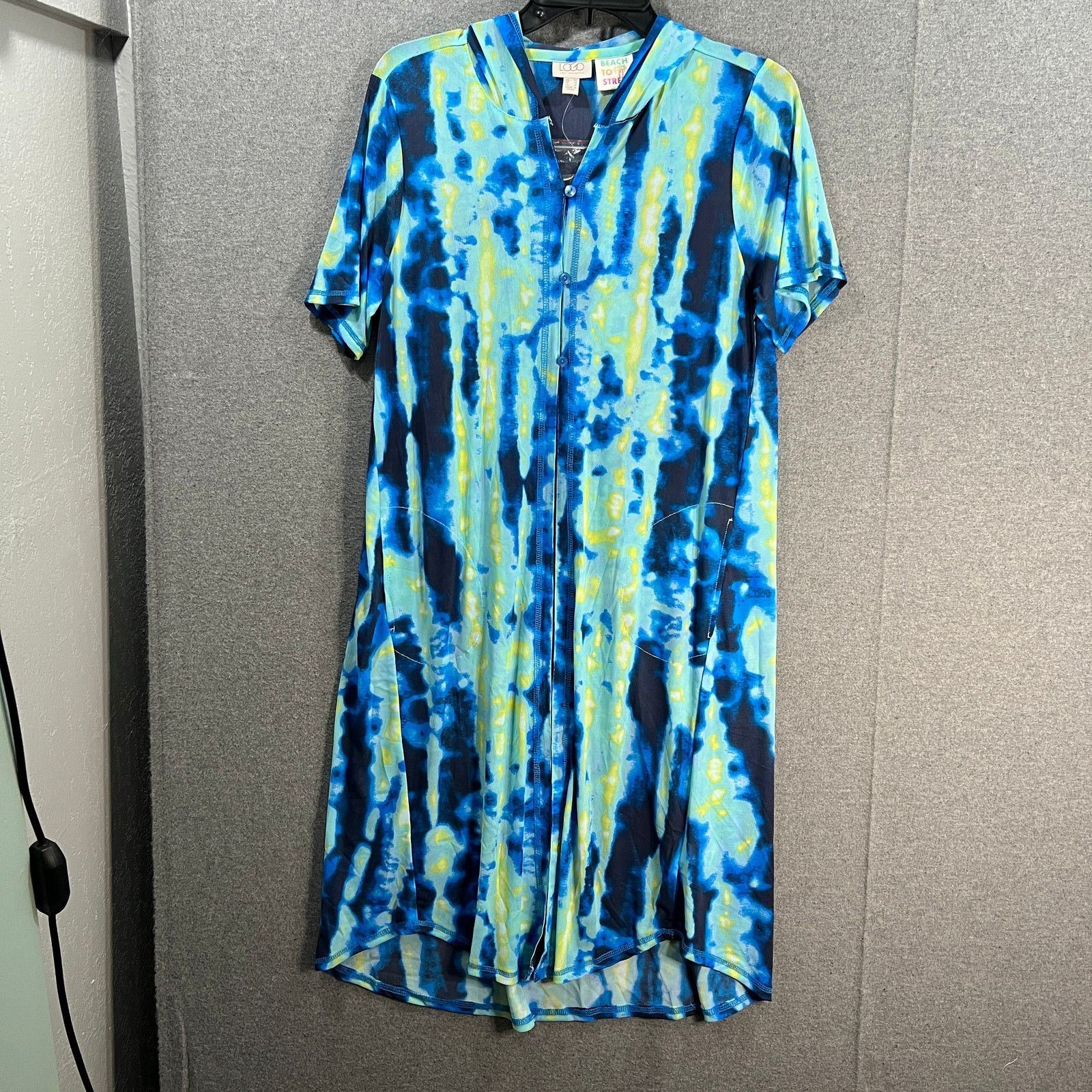 Other LOGO by Lori Goldstein Beach to Street Printed Mesh Duste Size XS / US 0-2 / IT 36-38 - 1 Thumbnail