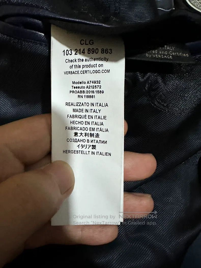 Versace Versace Leather jacket, cotton jacket, leather jacket Size US S / EU 44-46 / 1 - 7 Thumbnail