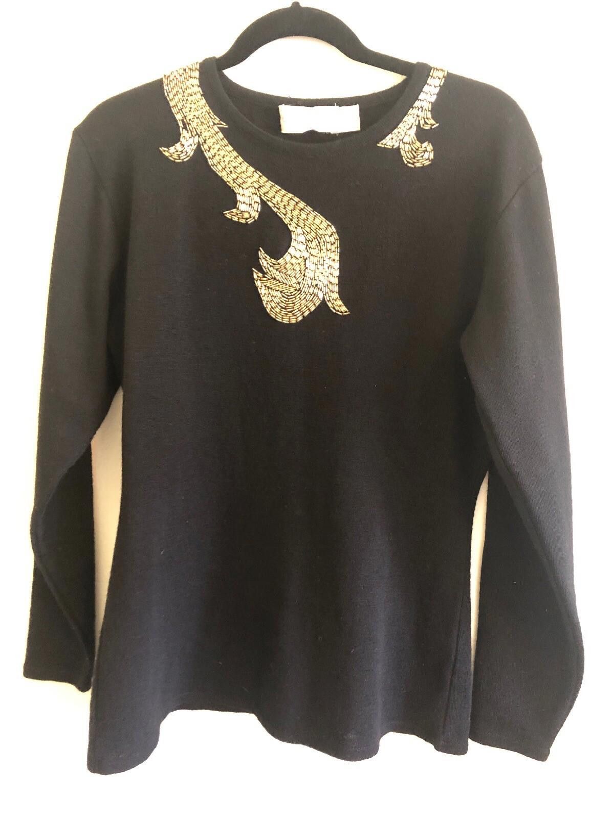 Designer MARISA CHRISTINA EMBELLISHED SWEATER VINTAGE SIZE M/L Size S / US 4 / IT 40 - 1 Thumbnail