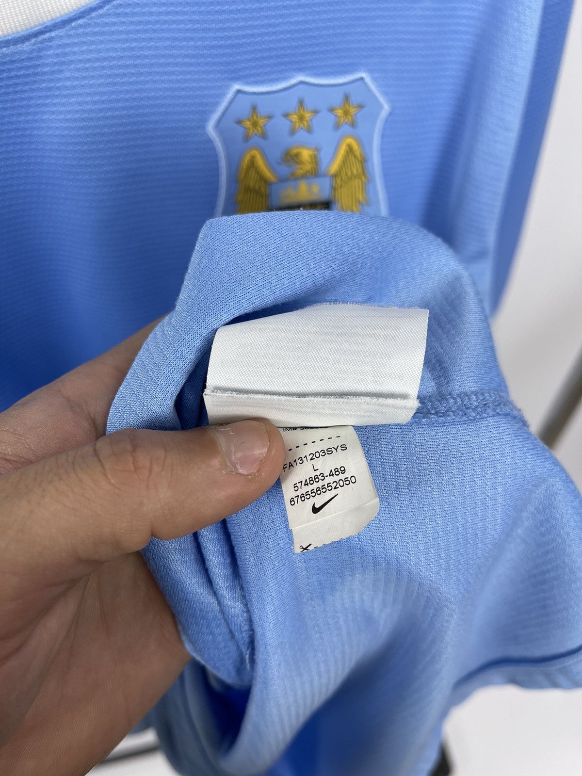 Nike Manchester City #70 Bert 2013 Nike Jersey Mens Trikot Size L Size US L / EU 52-54 / 3 - 8 Thumbnail