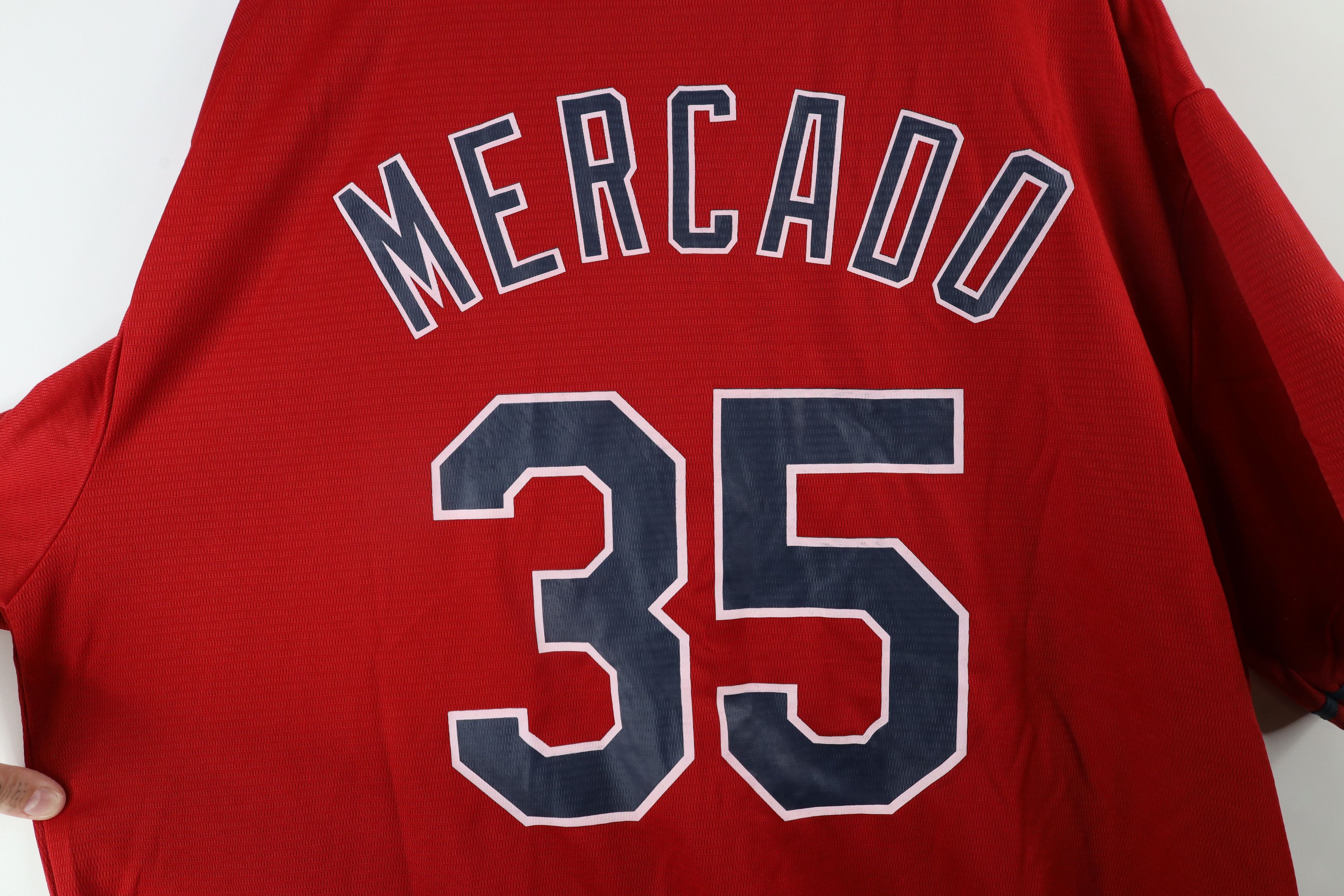 Vintage Streetwear Mercado Cleveland Indians Baseball Jersey Red Size US XL / EU 56 / 4 - 8 Thumbnail