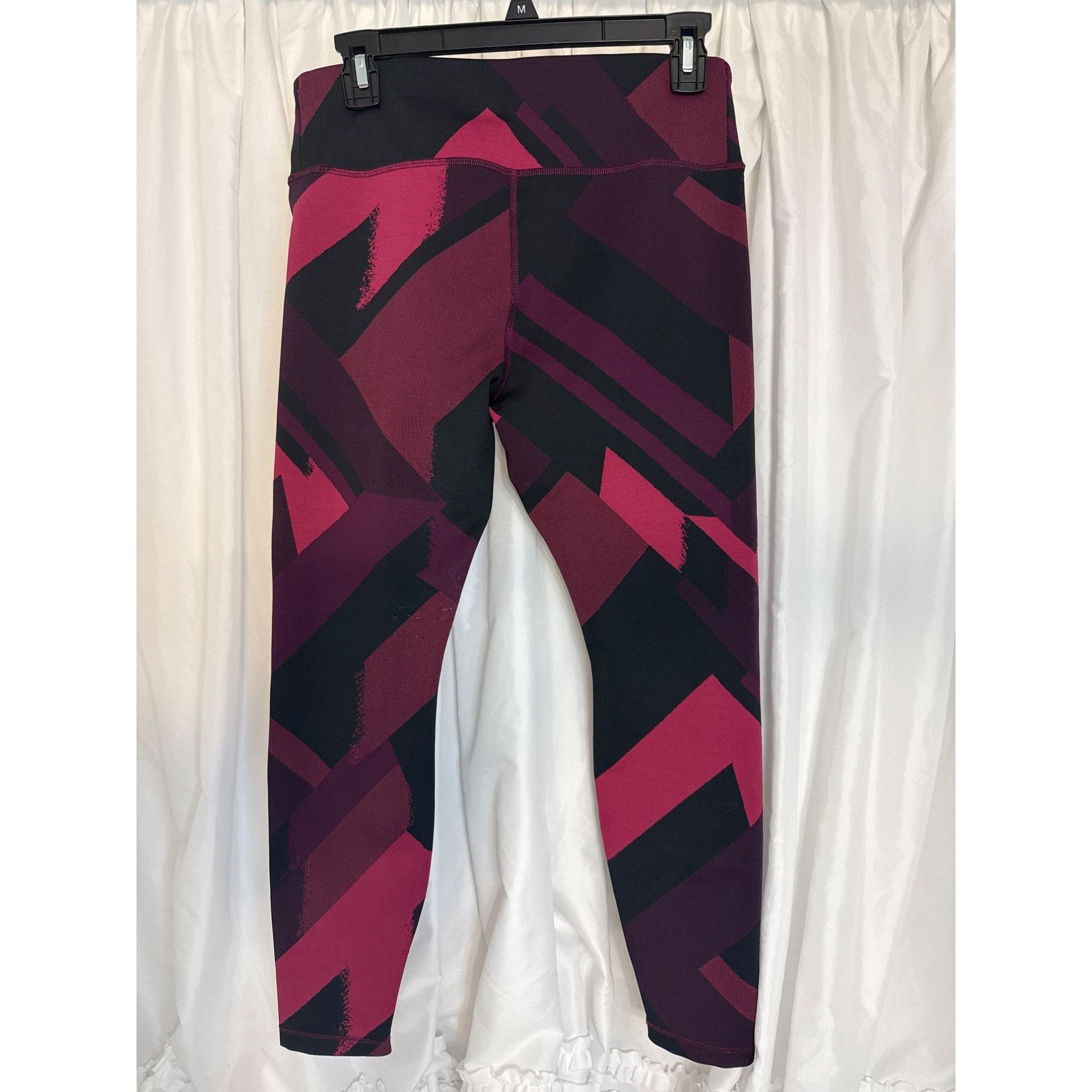 Brooks Brooks Formation Leggings Black & Burgundy Geometric Print M Size 27" / US 4 / IT 40 - 4 Thumbnail