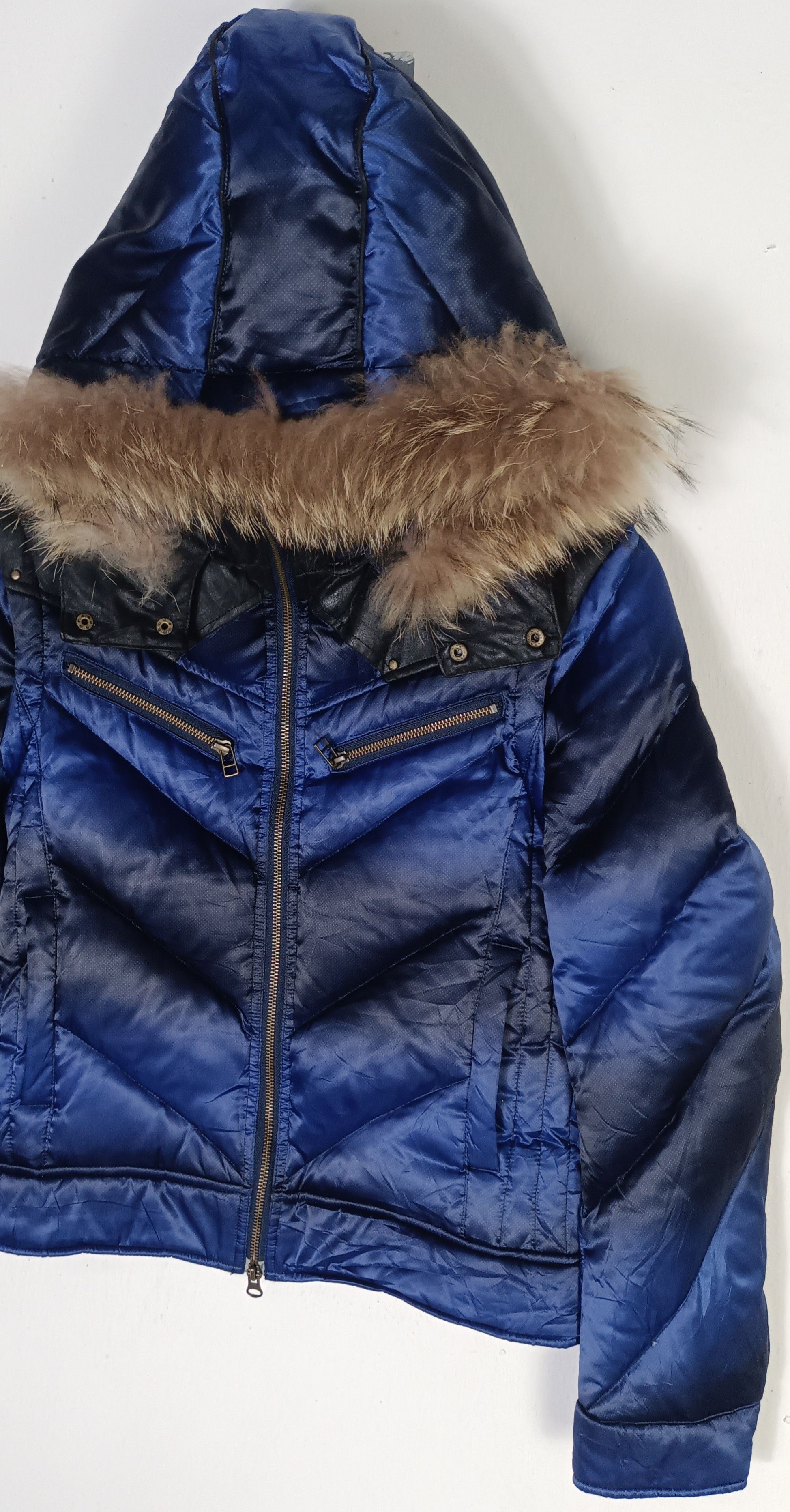 Michel Klein × Vintage Rare🔥Michel Klein Homme Paris Puffer Hoodie Down Jacket Size US M / EU 48-50 / 2 - 8 Thumbnail