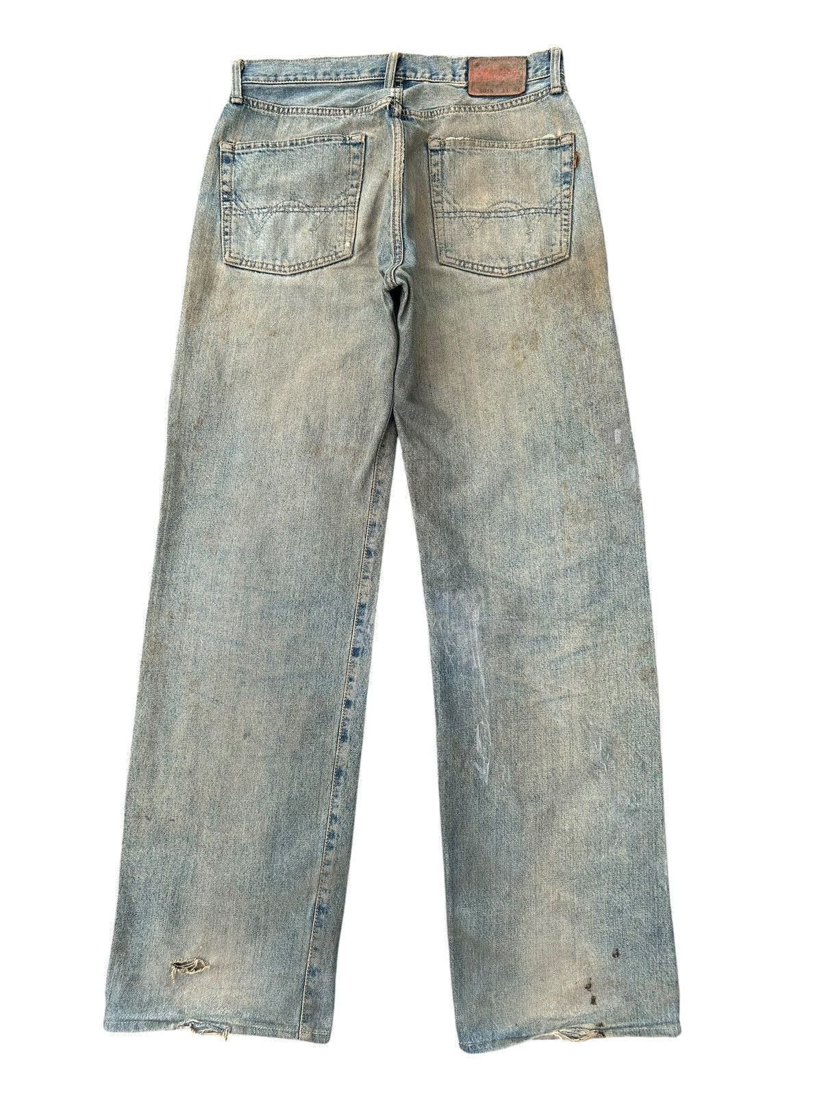 Kapital Thrashed Vintage Edwin 505X Selvedge Rusty Denim Jeans Size US 33 - 2 Thumbnail