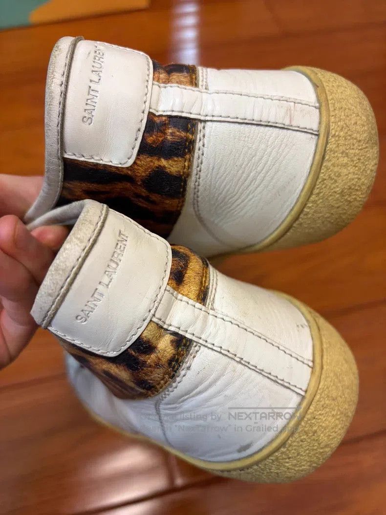 Saint Laurent Paris Saint Laurent Paris High-Top Distressed Leopard Print Casu Size US 8 / EU 41 - 3 Thumbnail