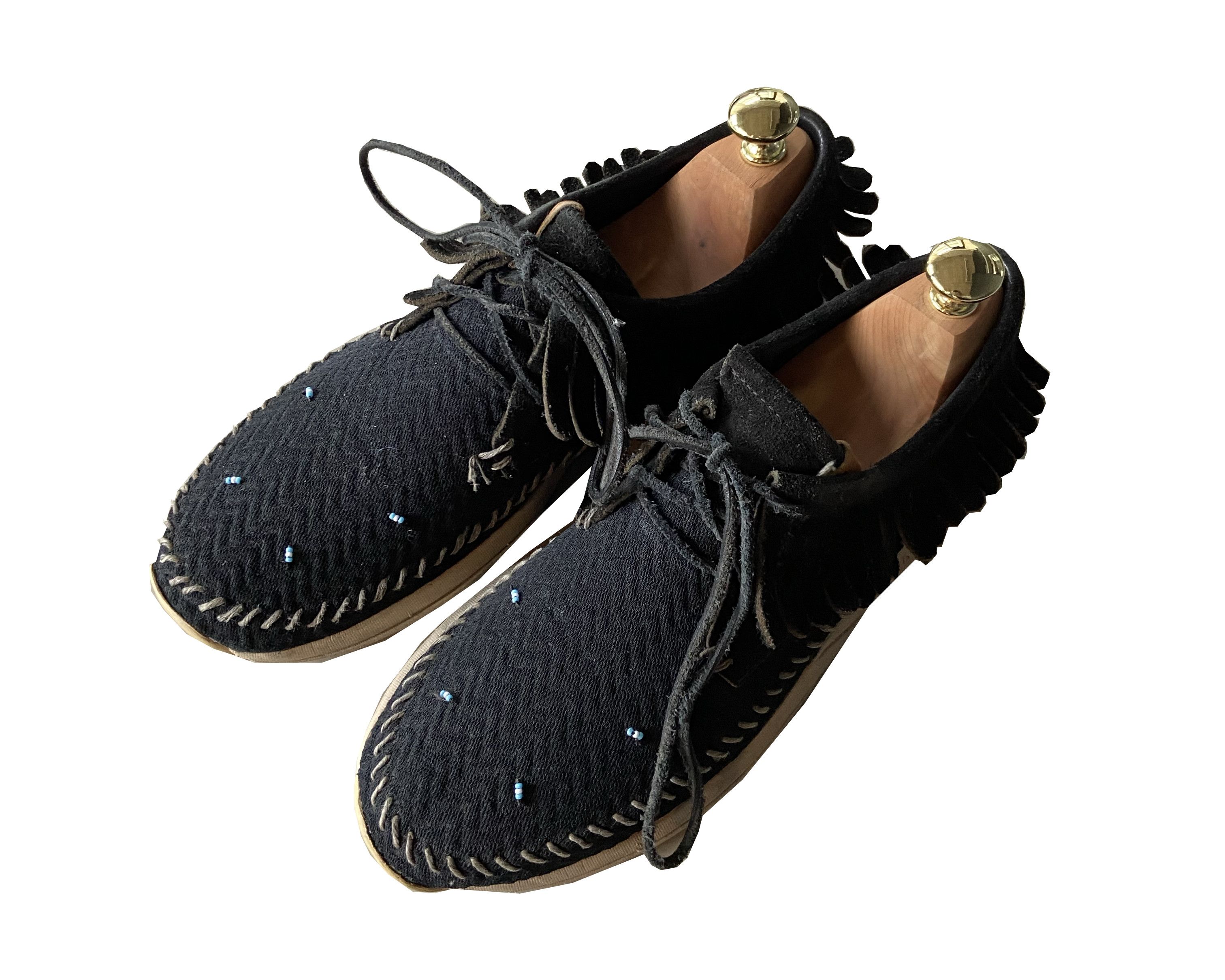 FBT Folk Shoes Black Suede