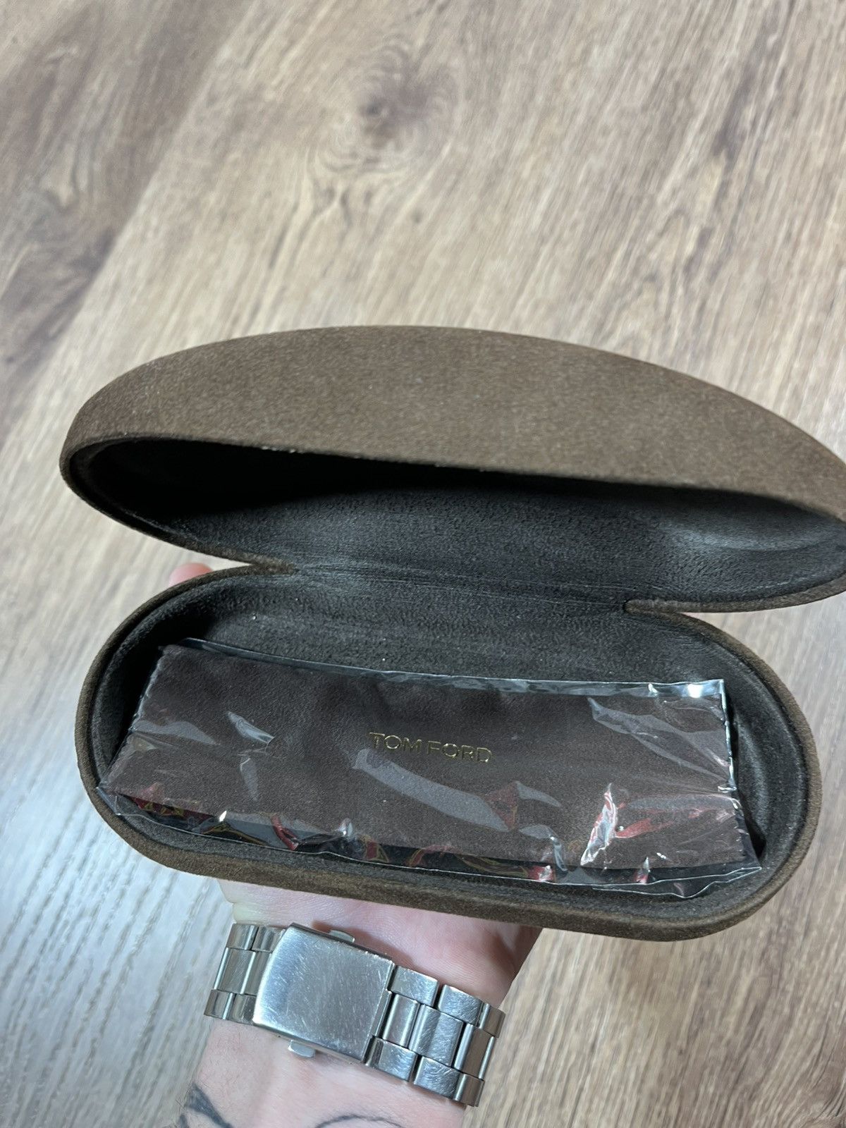 Tom Ford Tom Ford Eyeglasses Sunglasses Brown Velvet Hard Case Only Size ONE SIZE - 10 Thumbnail