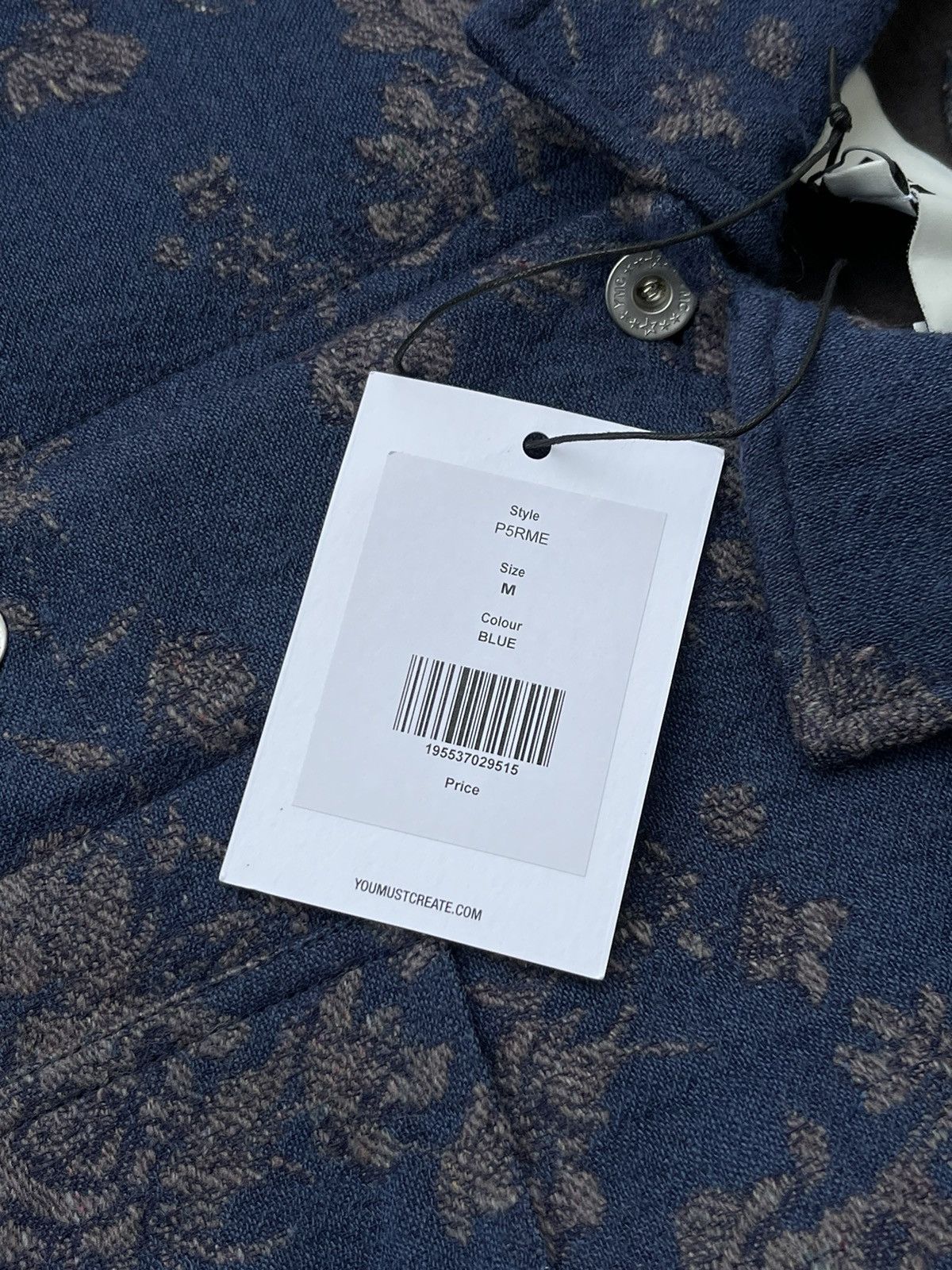 YMC !DS! SS23 YMC Labour Floral Navy Wool Jacquard Jacket Size US M / EU 48-50 / 2 - 21 Thumbnail