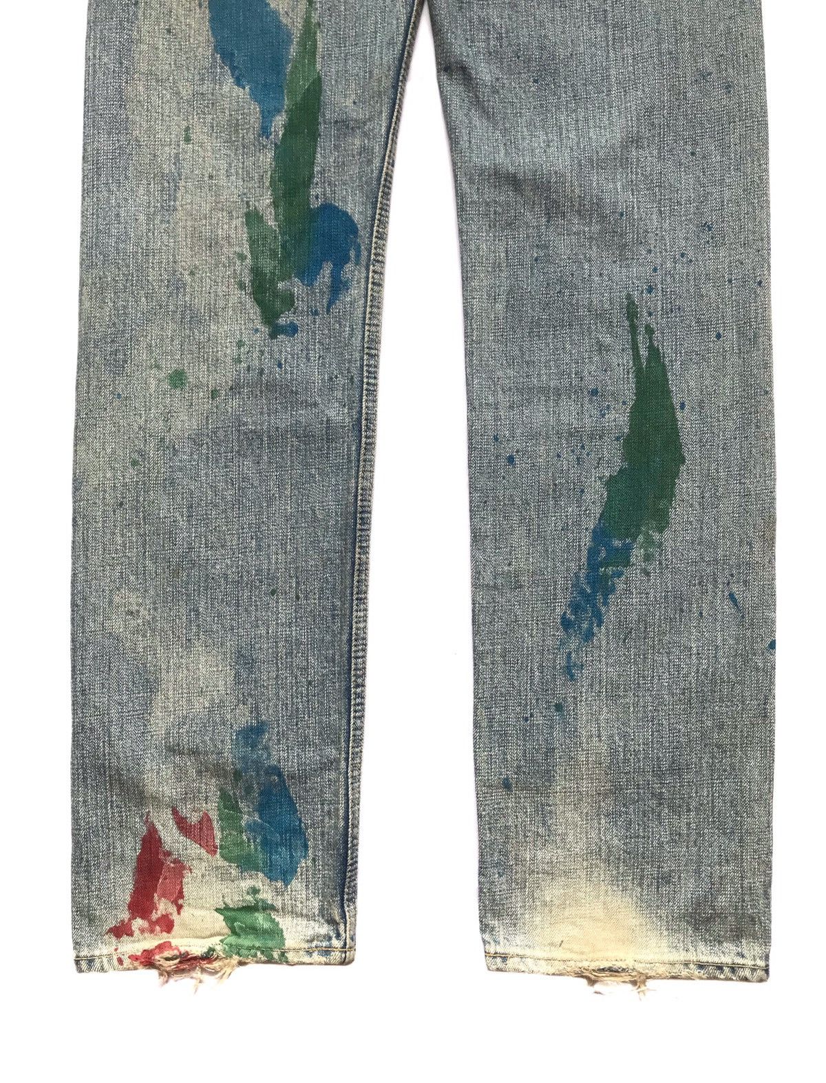Hysteric Glamour × Japanese Brand D.M.G DOMINGO PAINTERS STYLE JEANS Size US 30 / EU 46 - 6 Thumbnail