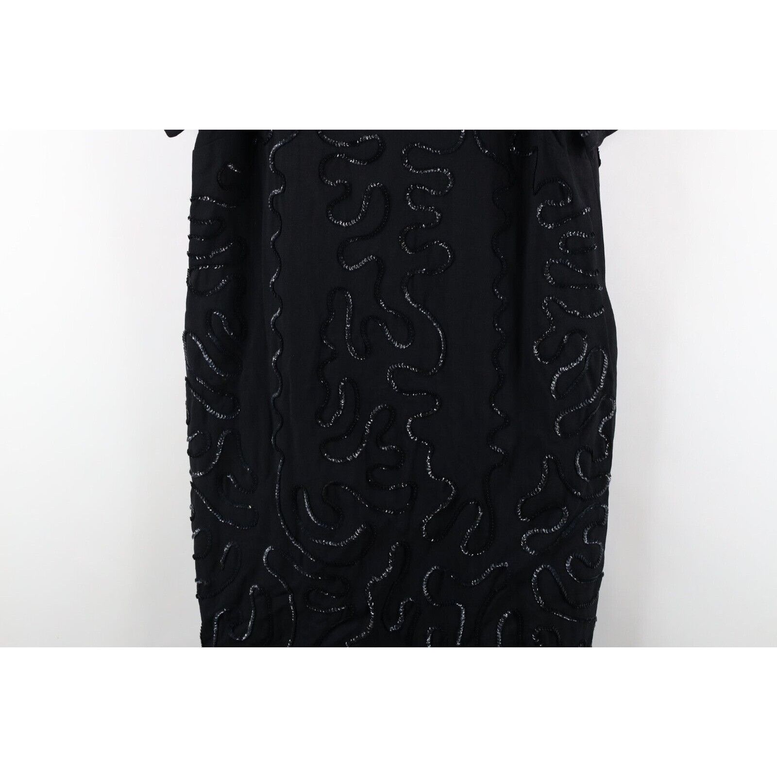 Vintage Vintage 60s 70s Rockabilly Distressed Sequined Dress Size M / US 6-8 / IT 42-44 - 3 Thumbnail