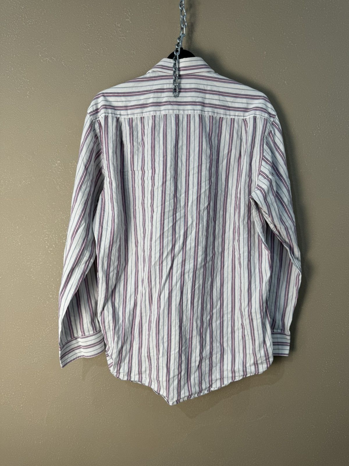 Balmain Striped Pierre Balmain rare designer luxury shirt Size US M / EU 48-50 / 2 - 2 Thumbnail