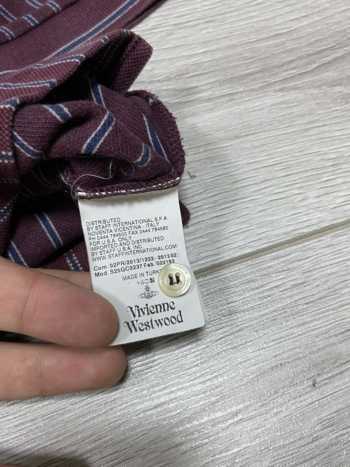 Vivienne Westwood Vivienne Westwood vintage small orb polo striped Size US L / EU 52-54 / 3 - 7 Thumbnail