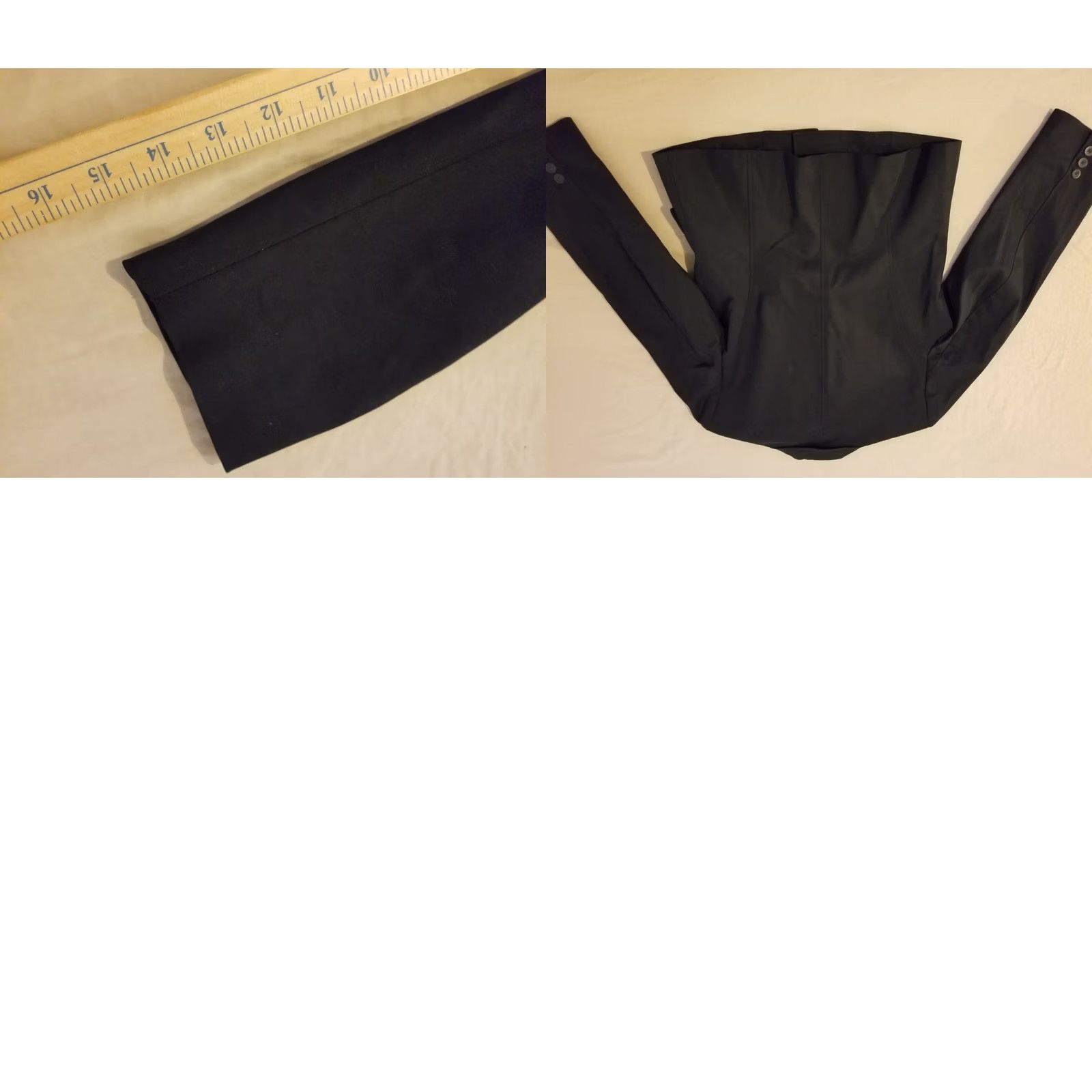 Talbots Womens Talbots Jacket Blazer 8 Black Cotton Size M / US 6-8 / IT 42-44 - 8 Thumbnail