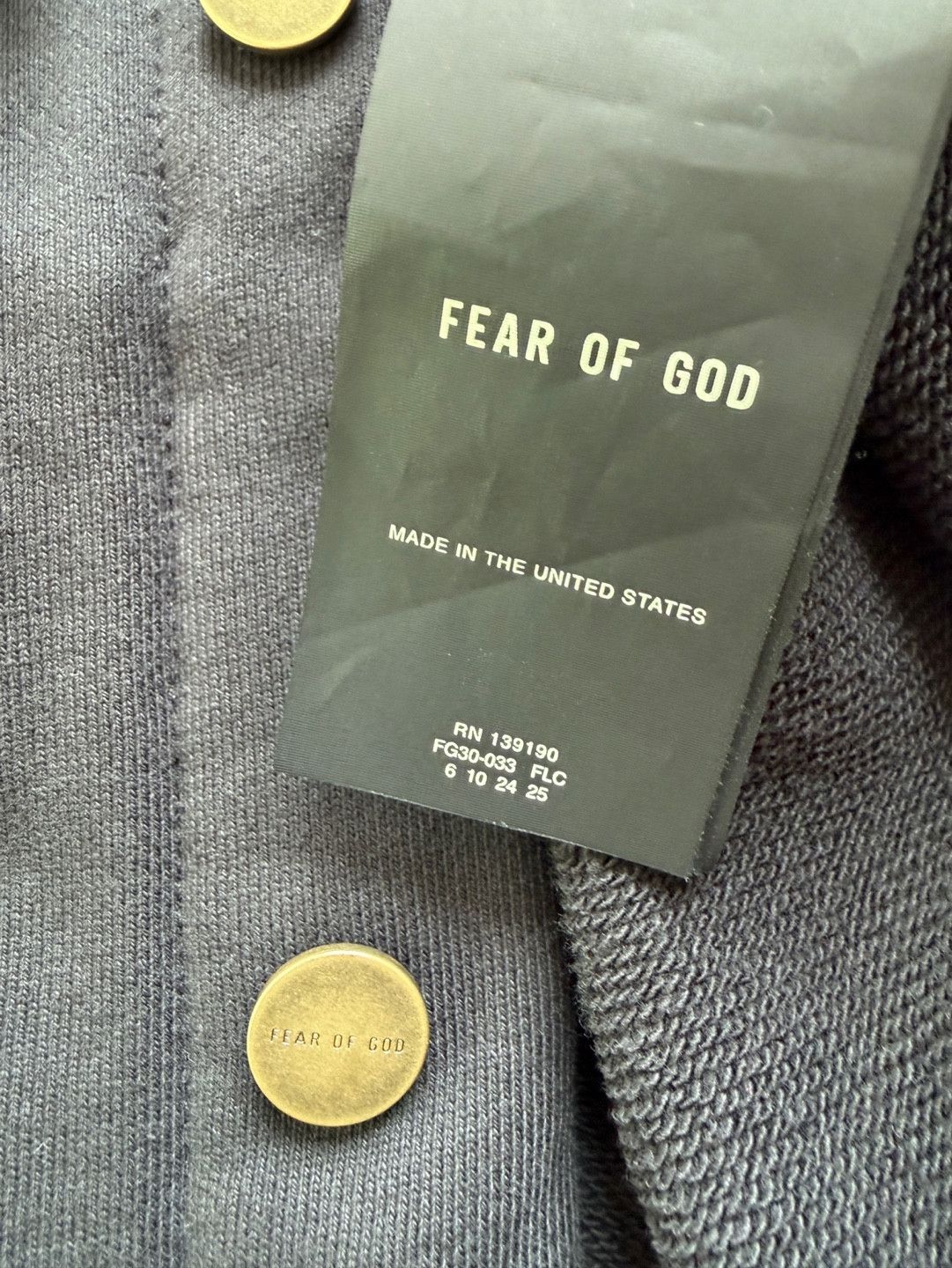 Fear of God Fear of God 7th French Terry Trucker Jacket Eternal 8th 6th Size US XL / EU 56 / 4 - 10 Thumbnail