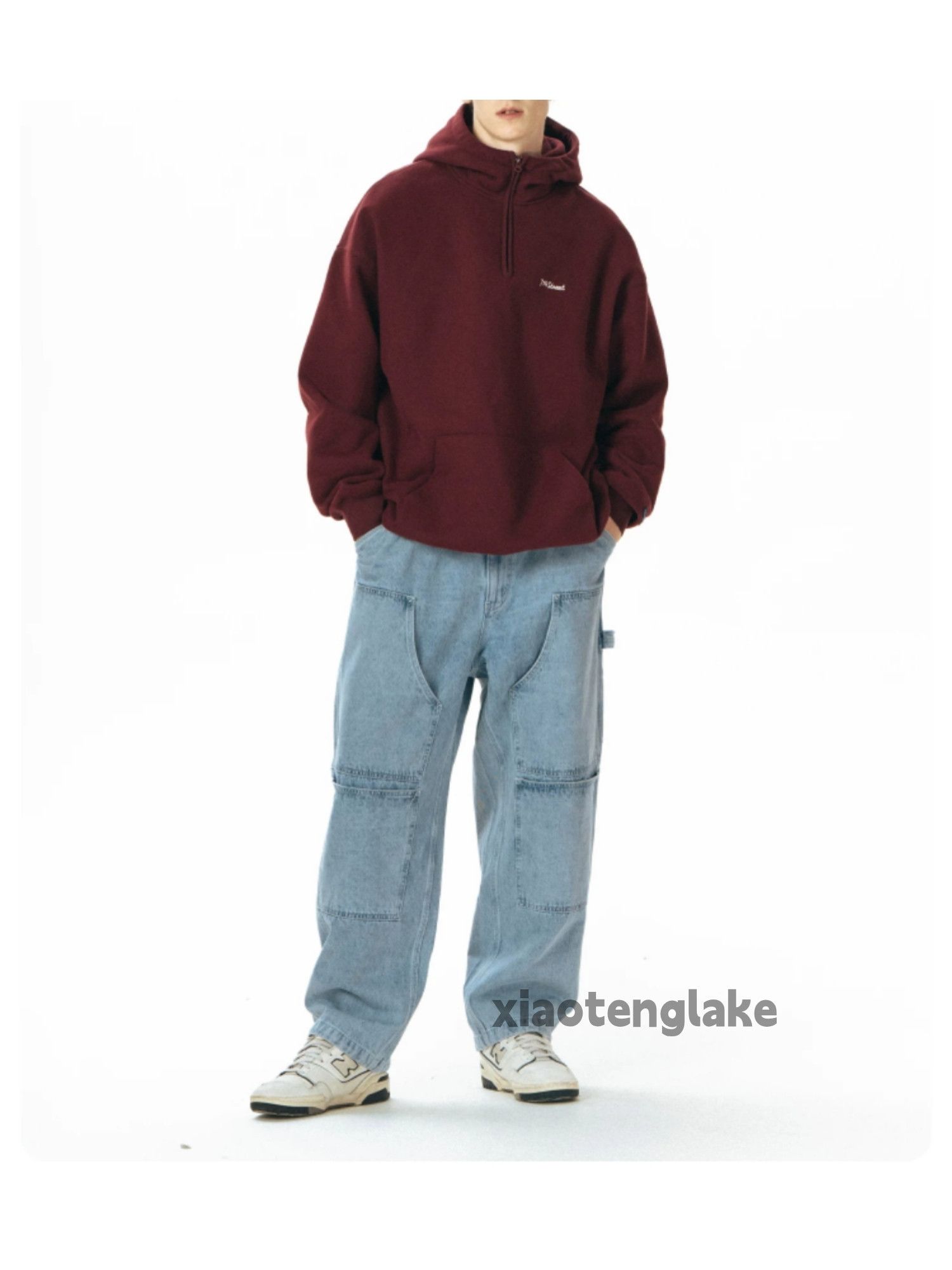 Jean × Vintage washed faded loose baggy work hiphop carpenter jeans Size US 38 / EU 54 - 3 Thumbnail