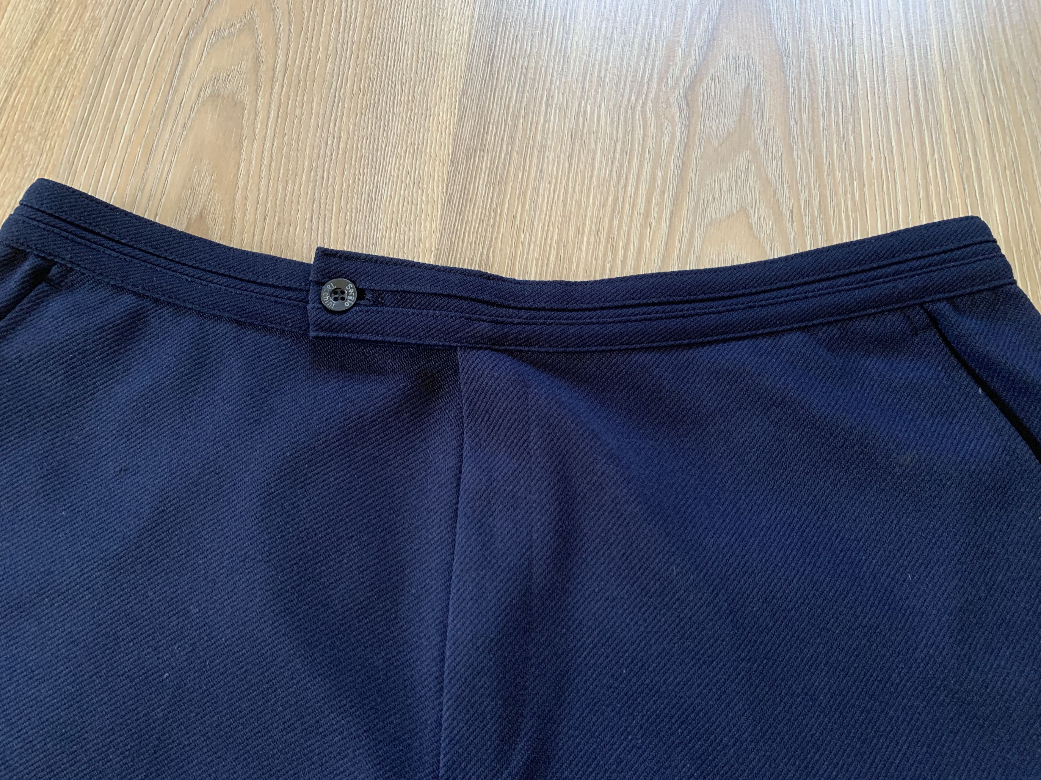Sergio Tacchini Rare Sergio Tacchini Men's Vintage Navy Blue Shorts 80s Size US 34 / EU 50 - 4 Thumbnail