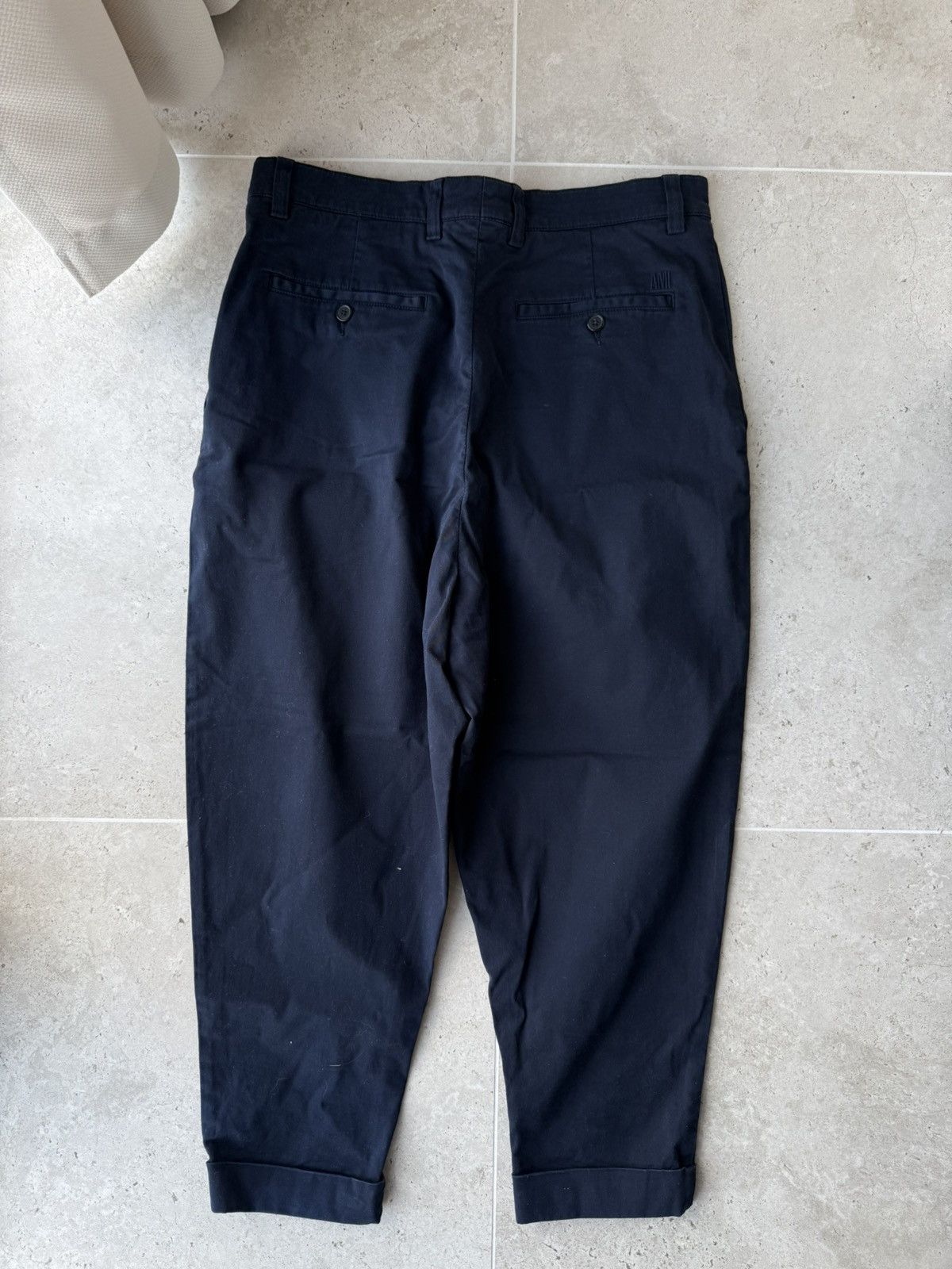 AMI AMI Cropped Pants Trousers Size US 32 / EU 48 - 2 Thumbnail