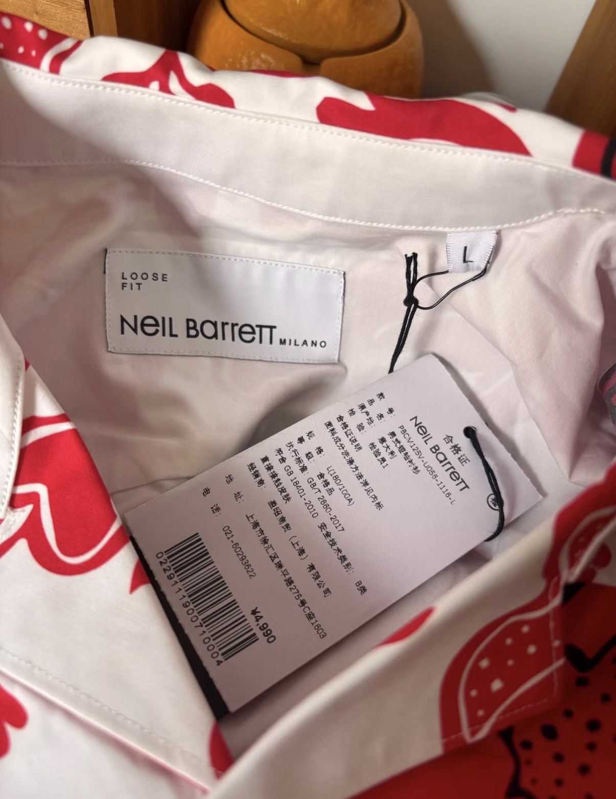 Neil Barrett Neil Barrett Short Sleeve Shirt J2 Size US L / EU 52-54 / 3 - 4 Thumbnail