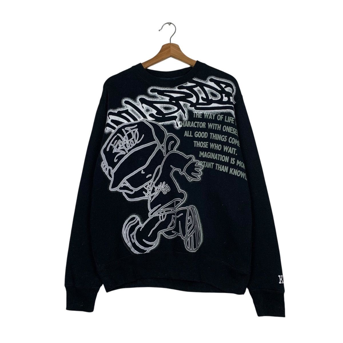 Japanese Brand Japanese Brand Space Opera Skateboard Poem Sweatshirt Size US L / EU 52-54 / 3 - 1 Thumbnail