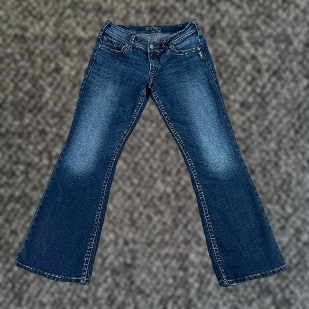 Silver Jeans Co. VINTAGE Silver Jeans Suki Surplus Bootcut Women’s Denim Pants Size 31/30 Blue Stretch Size 24" / US 00 / IT 34 - 1 Thumbnail