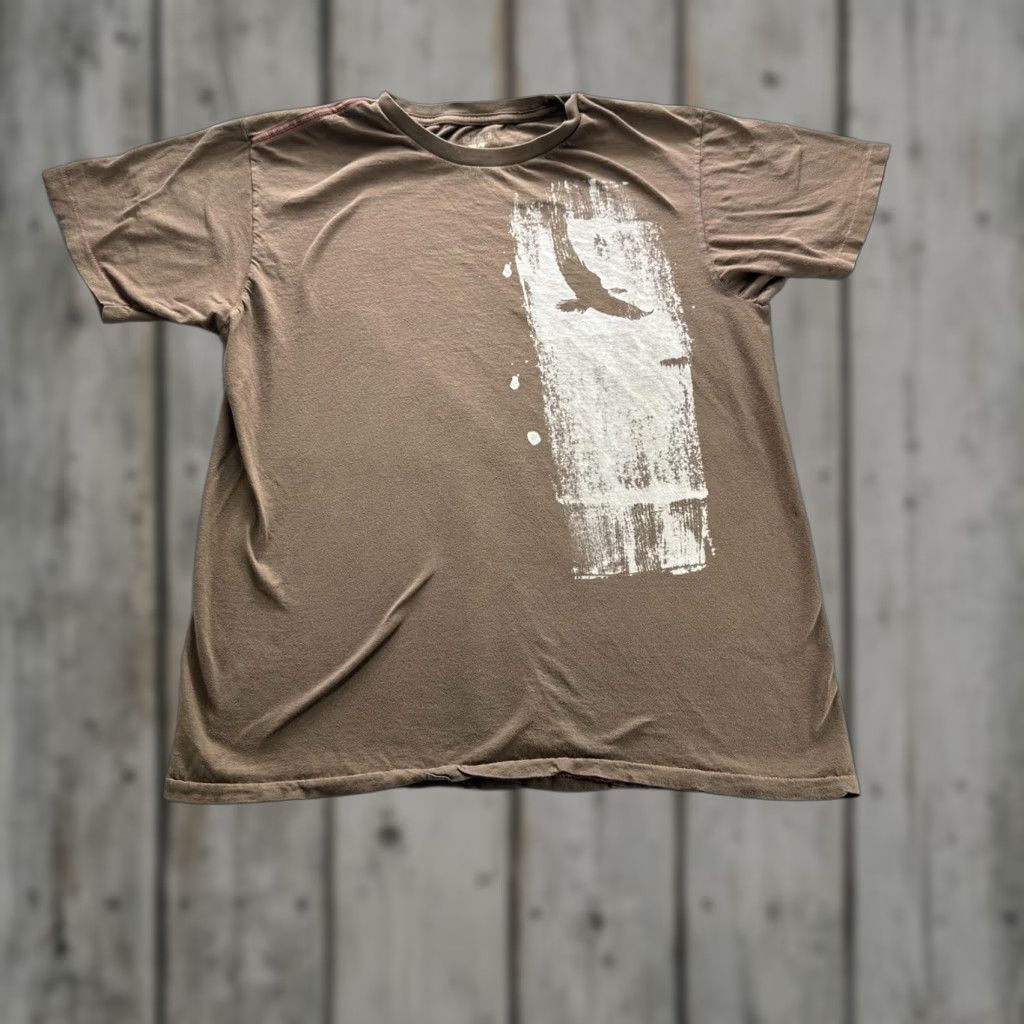 Gap Gap Shirt Mens Medium Brown Bird Nature Graphic Crewneck Tagless Tee Cotton Size US M / EU 48-50 / 2 - 1 Thumbnail
