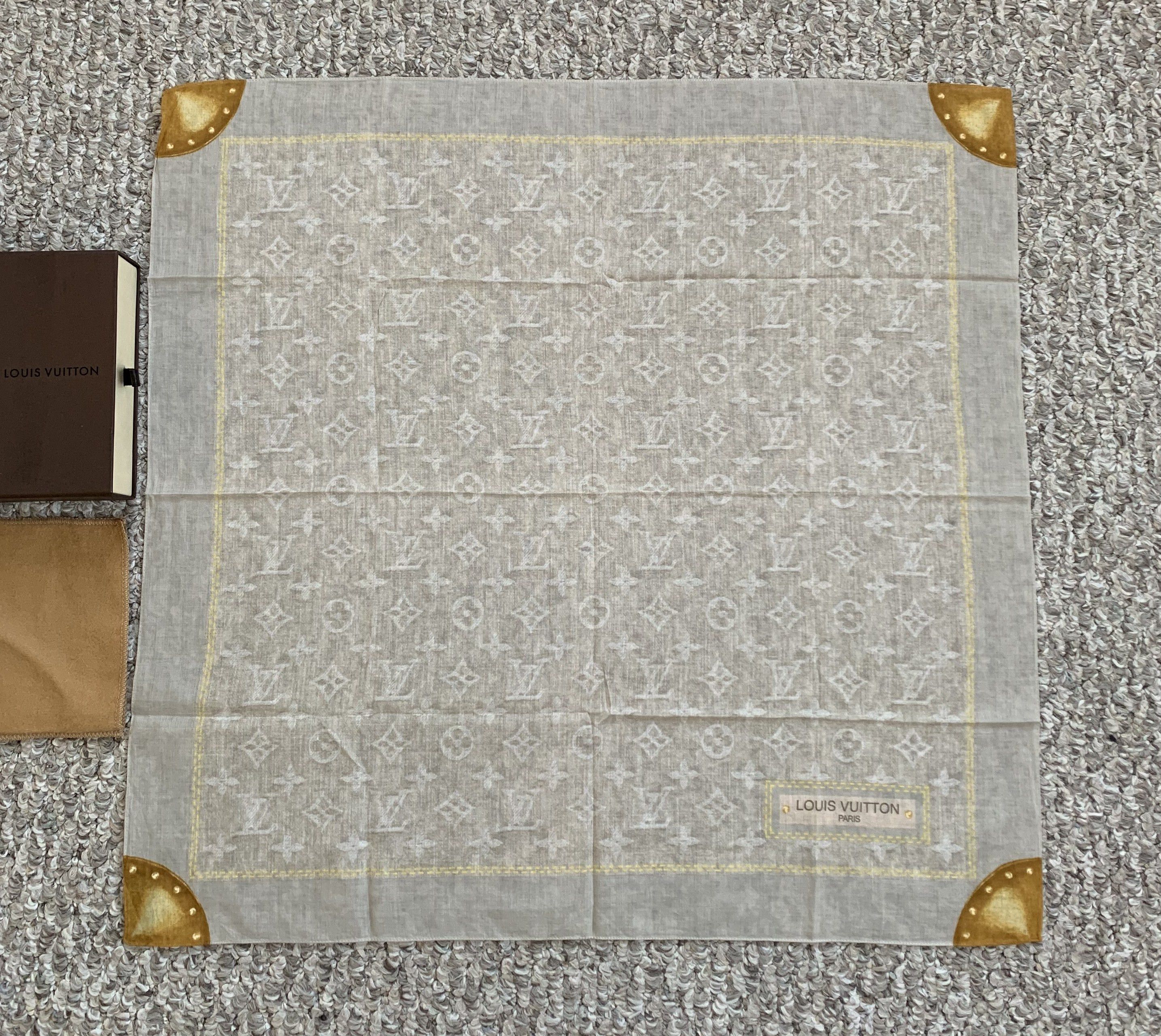 NEW S/S 2006 Louis Vuitton Denim Monogram Scarf