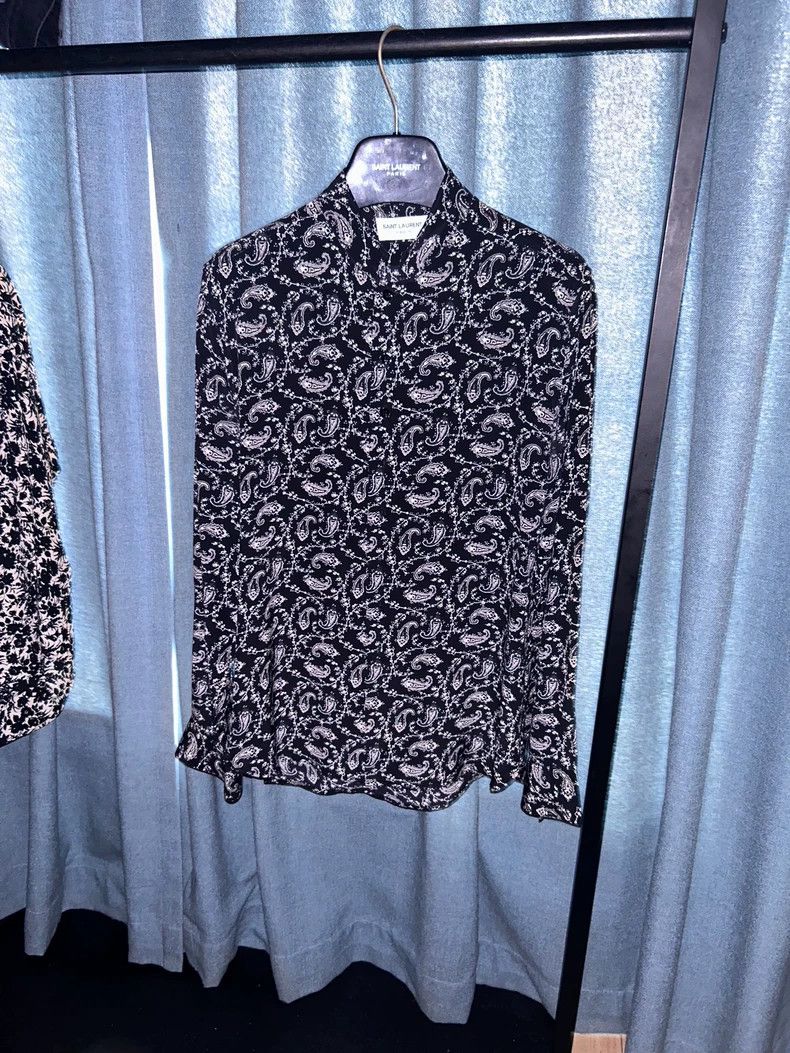 Yves Saint Laurent saint Laurent size 38 15SS Cashew Flower Top Shirt 2503-Nex Size US M / EU 48-50 / 2 - 1 Thumbnail