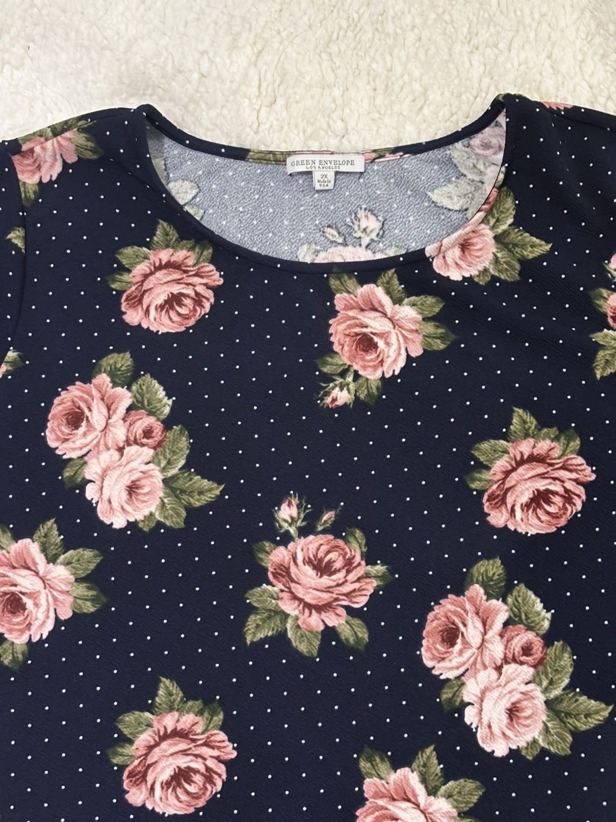 Other Women’s Navy Top.0325 Size XXL / US 16-18 / IT 52-54 - 9 Thumbnail
