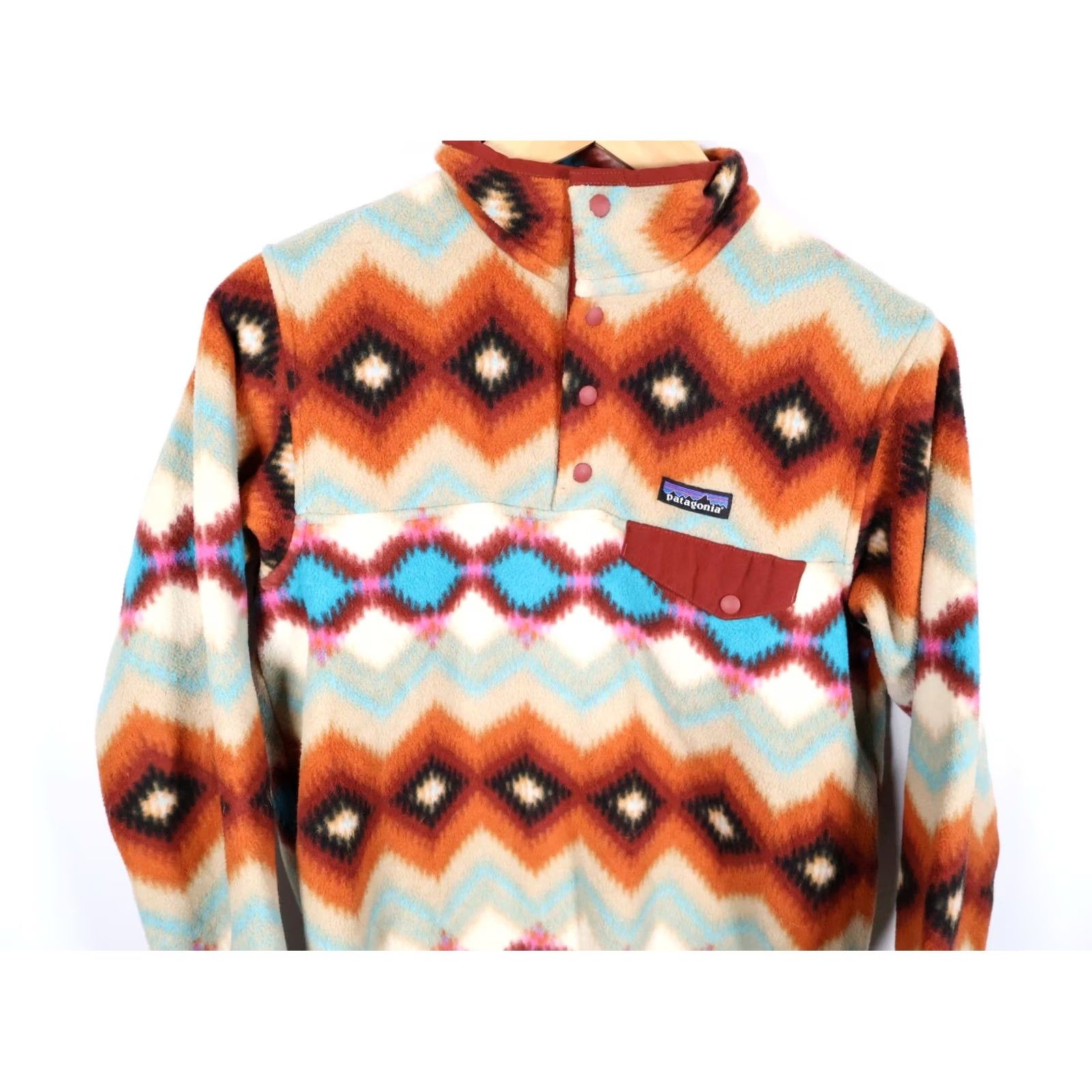 Patagonia Patagonia Synchilla Snap T Fleece Women's Small Timber Twist Aztec Geometric Pattern Jacket Size S / US 4 / IT 40 - 4 Thumbnail