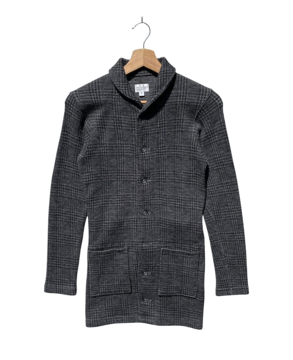 Engineered Garments RARE🔥 Engineered Garments Wool Plaid Shawl Collar Cardigan Size XS / US 0-2 / IT 36-38 - 1 Thumbnail