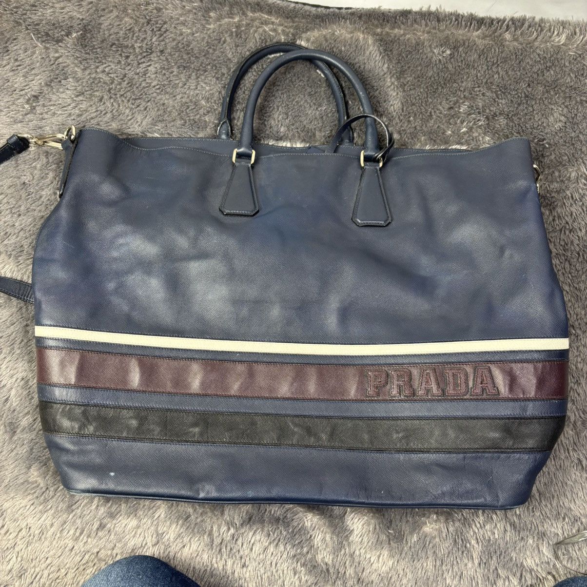 Prada Prada Navy Saffiano Sling / tote bag Size ONE SIZE - 1 Thumbnail
