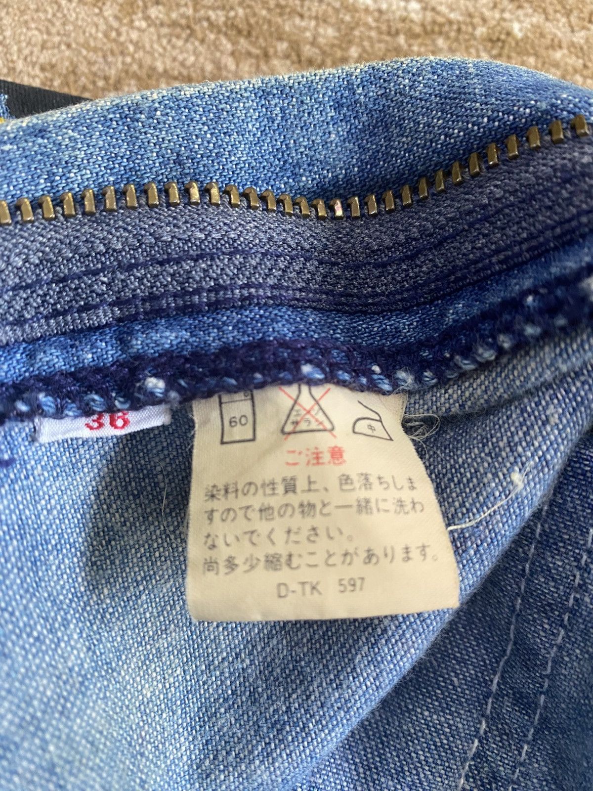 If Six Was Nine × Lee × Vintage Vintage Lee Paint Splatter Carpenter Denim Size US 34 / EU 50 - 15 Thumbnail
