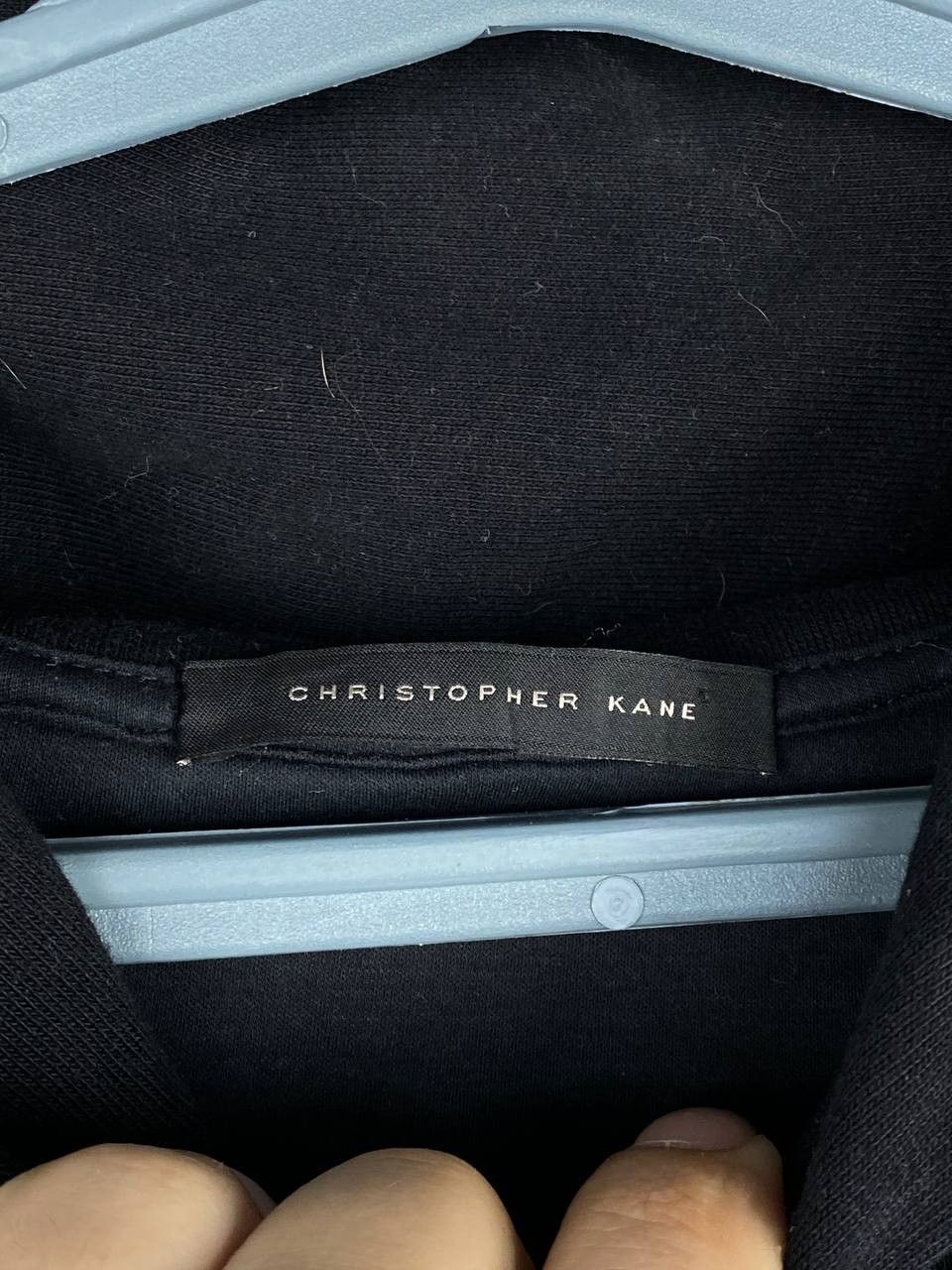 Christopher Kane × Japanese Brand CHRISTOPHER KANE Black Avant Garde Asimetryc Print Hoodie Size US M / EU 48-50 / 2 - 6 Thumbnail