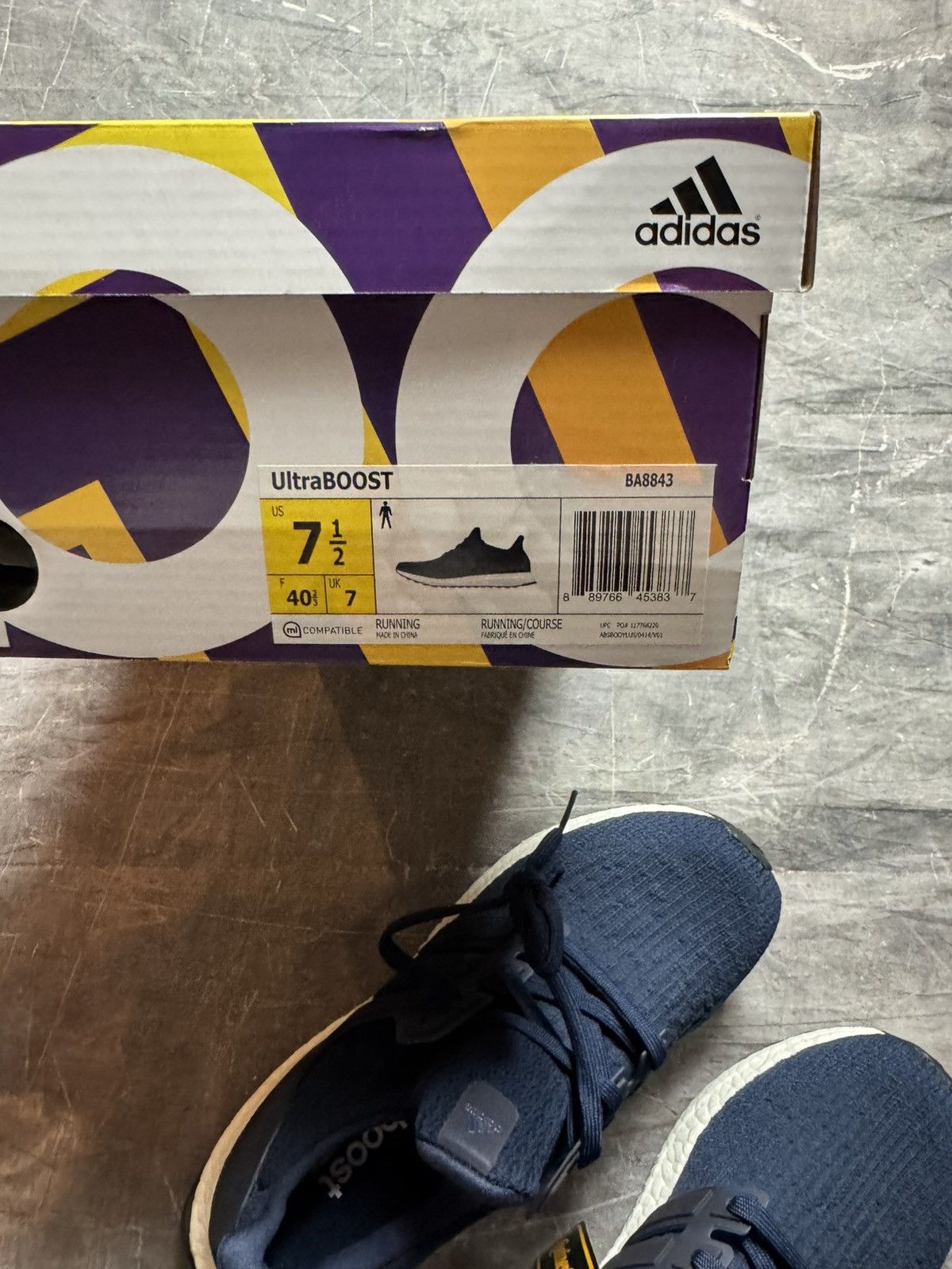 Adidas Adidas Ultraboost 3.0 Collegiate Navy Size US 7.5 / EU 40-41 - 6 Thumbnail