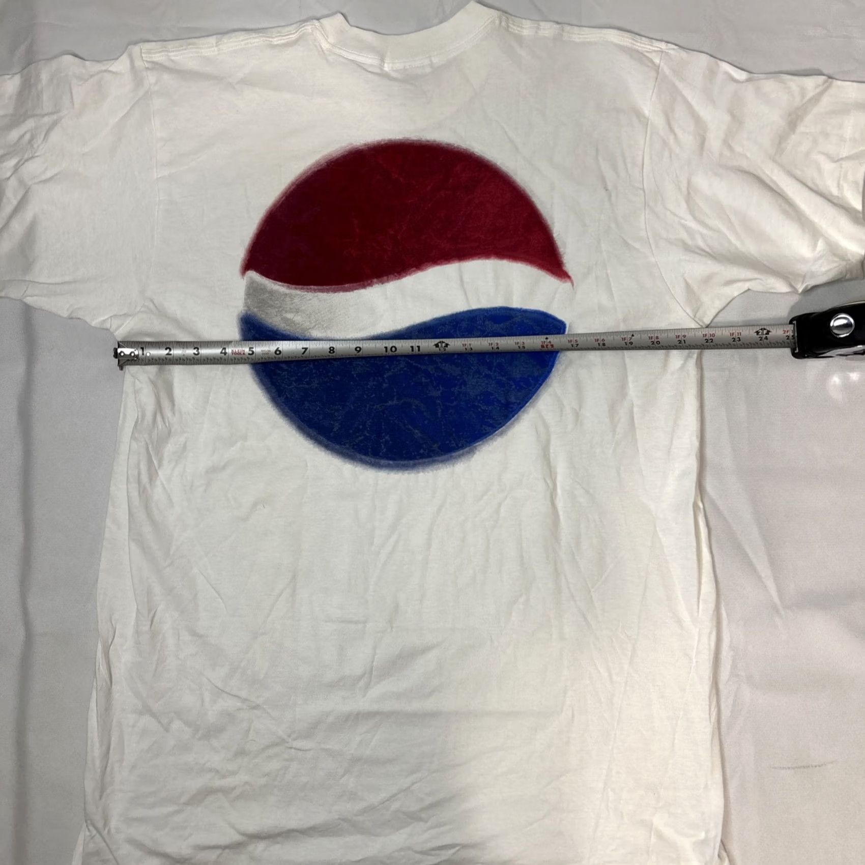 Doublet VINTAGE Pepsi T Shirt Mens XL White Promo Double Sided Single Stitch 90s Mens T-Shirt 1990s 90s Logo Cotton Jersey Short Sleeve Crew Neck All Seasons Size US XL / EU 56 / 4 - 6 Thumbnail
