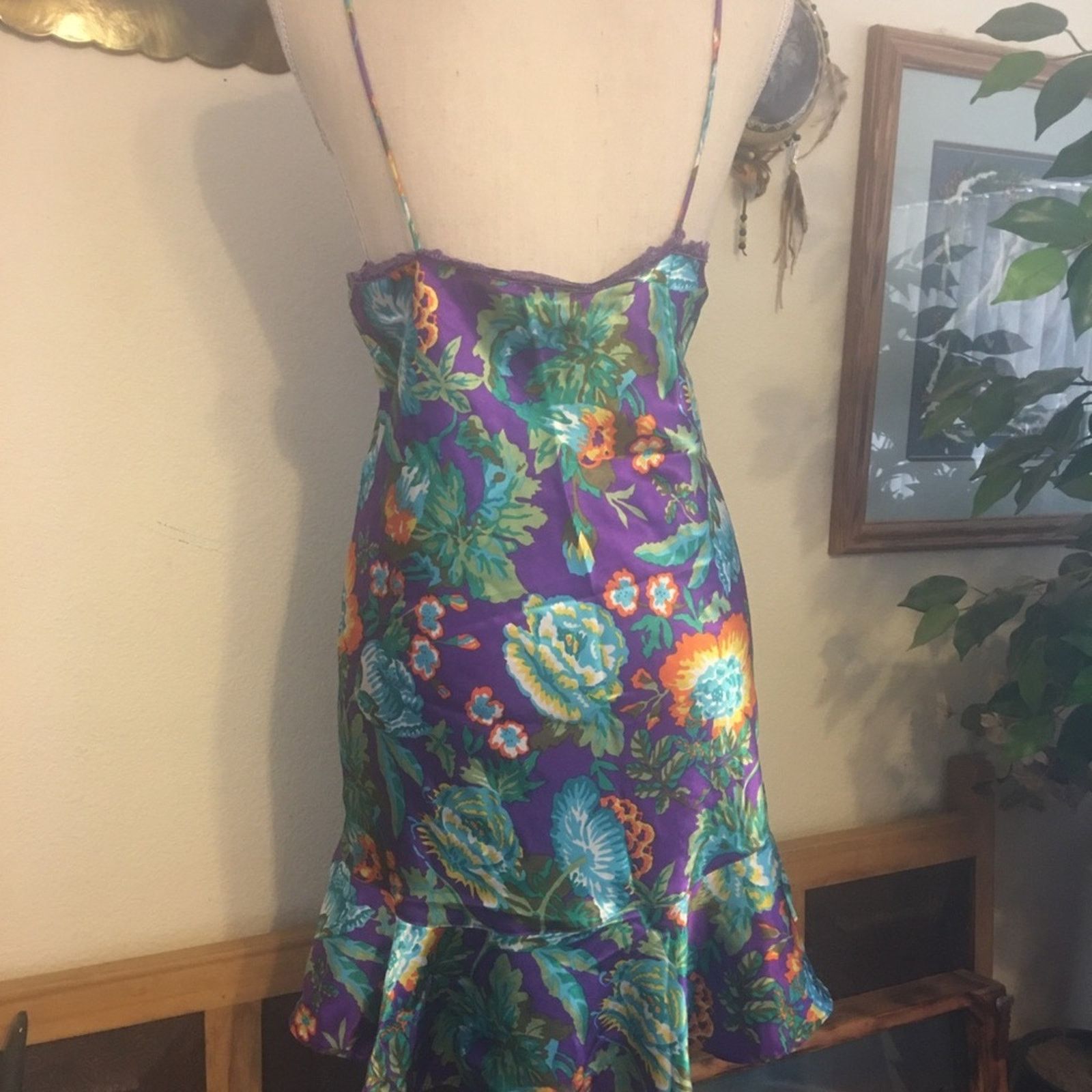 Victoria's Secret Vintage 80s Victoria’s Secret gold label satin chemise Size ONE SIZE - 7 Thumbnail