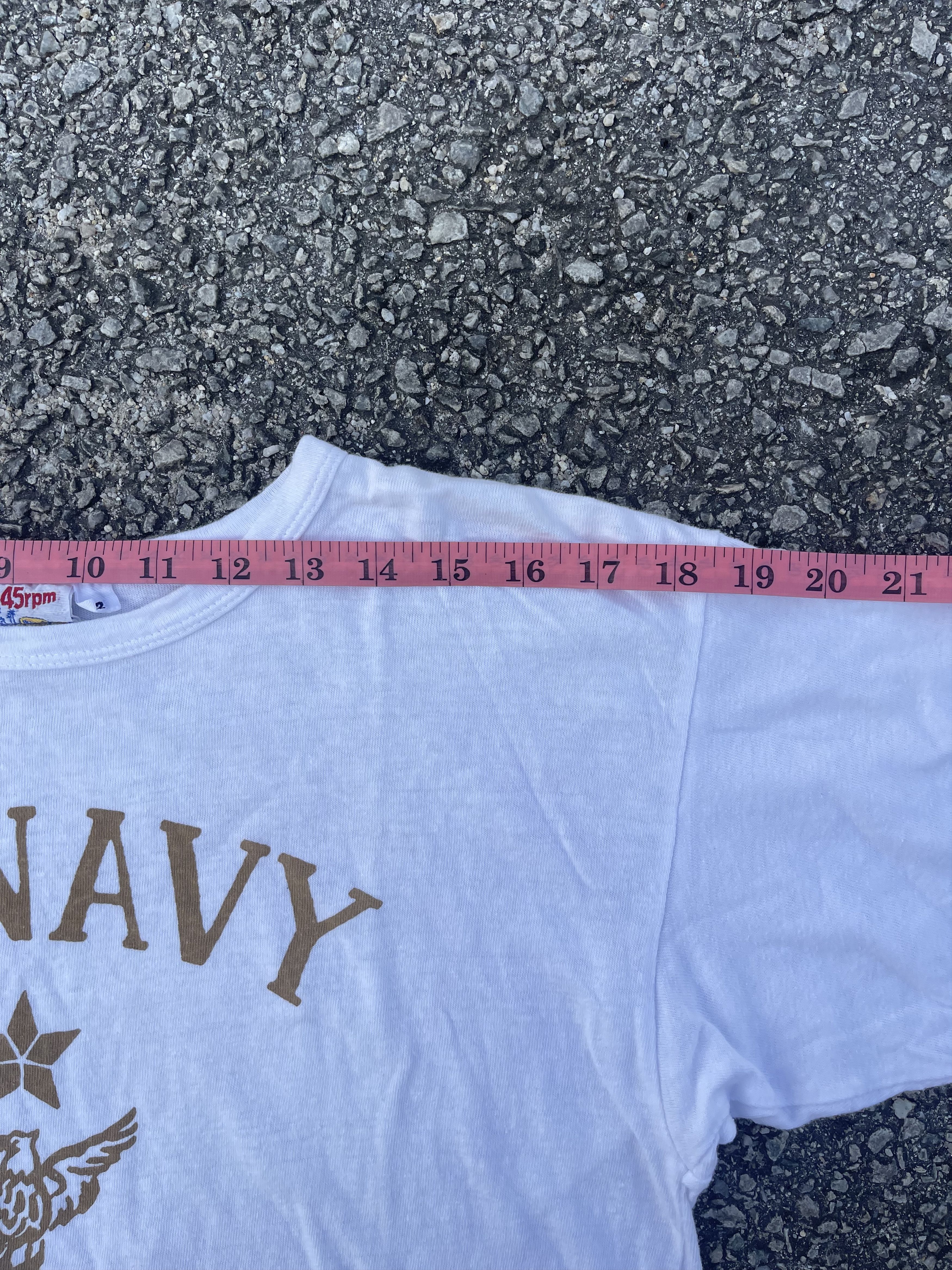 45rpm × Buzz Rickson's 45.NAVY by 45 Rpm White Tee Travis Scott Size US M / EU 48-50 / 2 - 11 Thumbnail