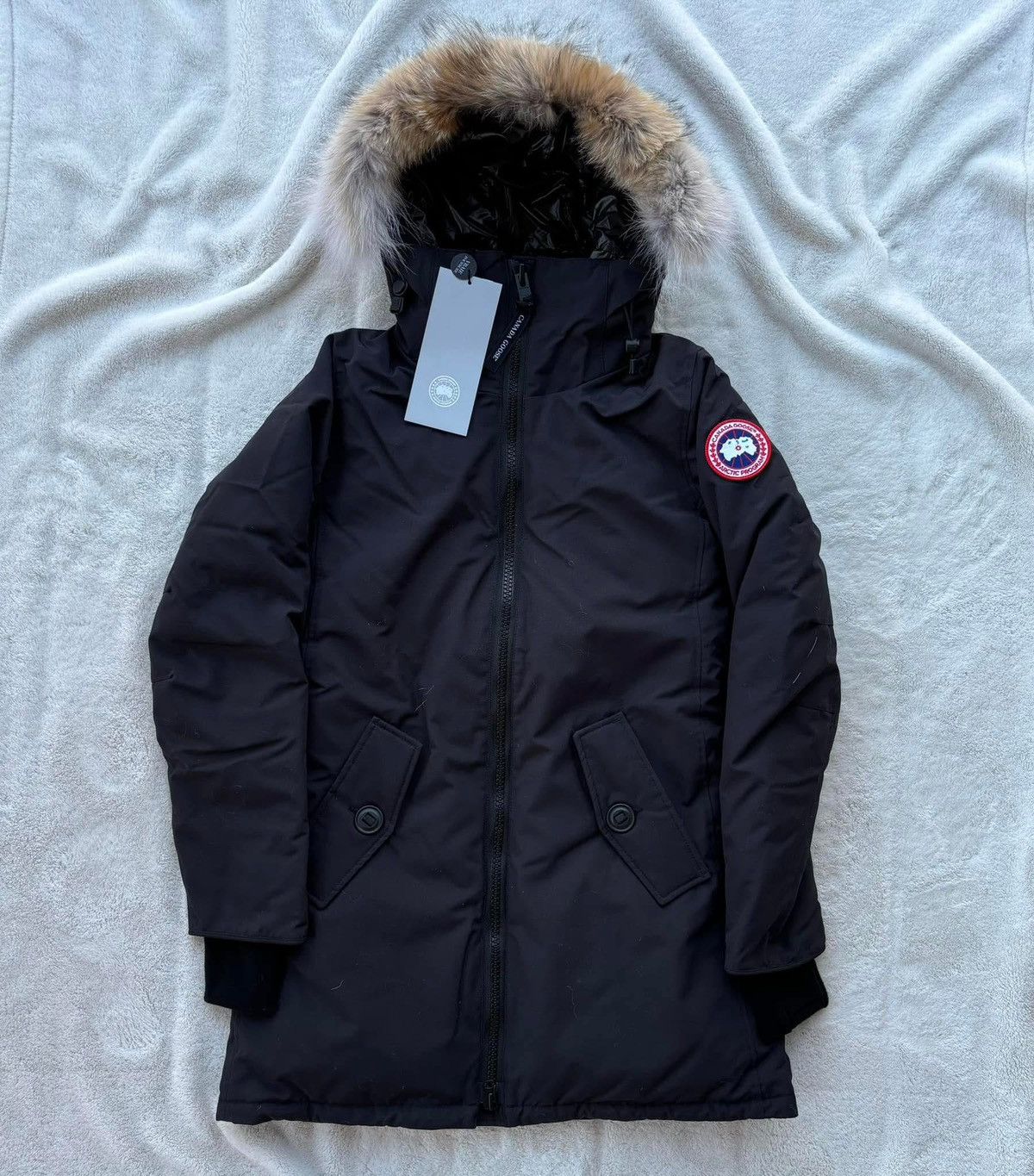 Canada Goose Canada Goose Navy Rosemont Fur Parka Size S / US 4 / IT 40 - 1 Thumbnail