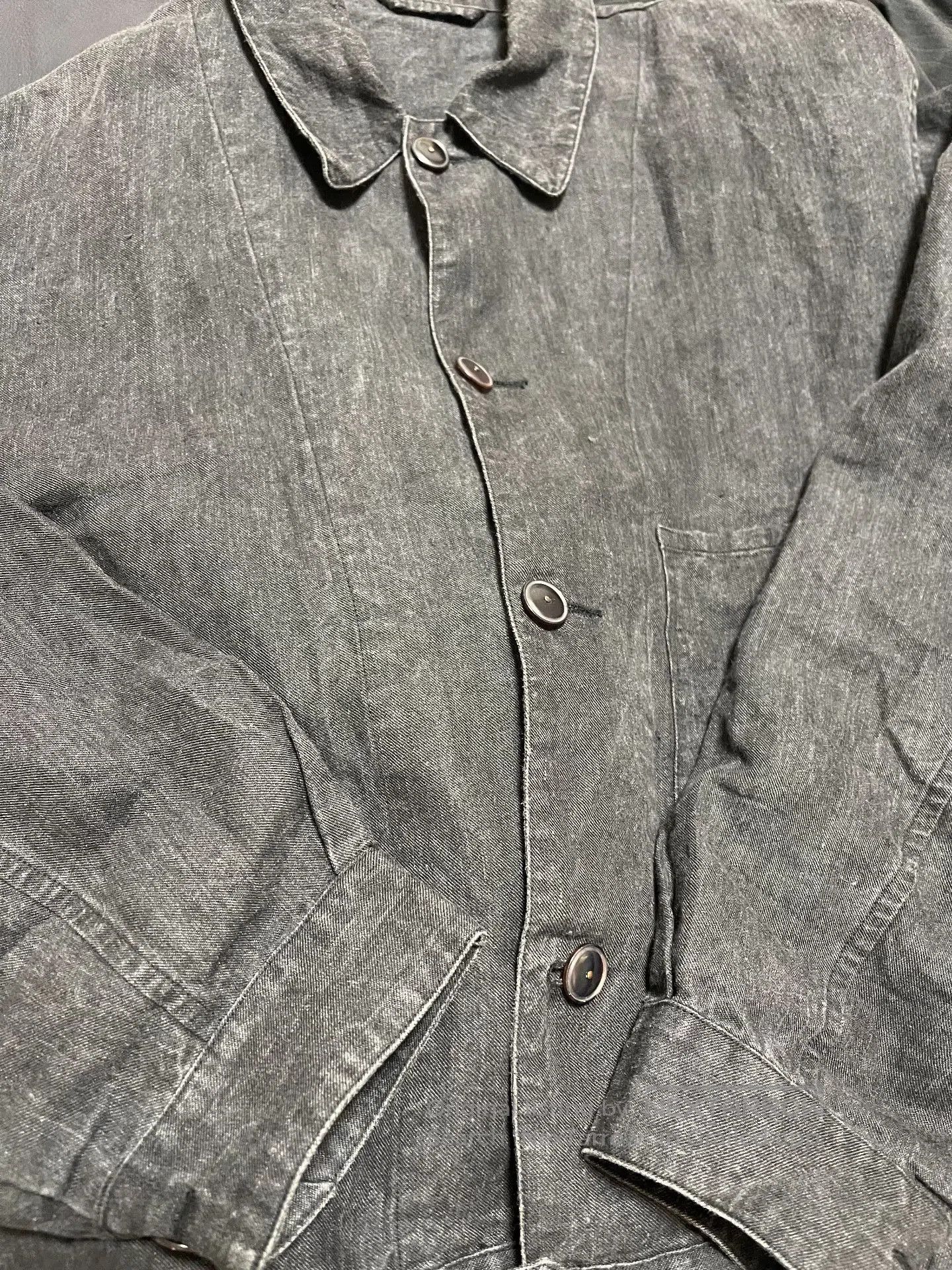 Comoli Comoli Dyed Linen Jacket. Size US L / EU 52-54 / 3 - 3 Thumbnail