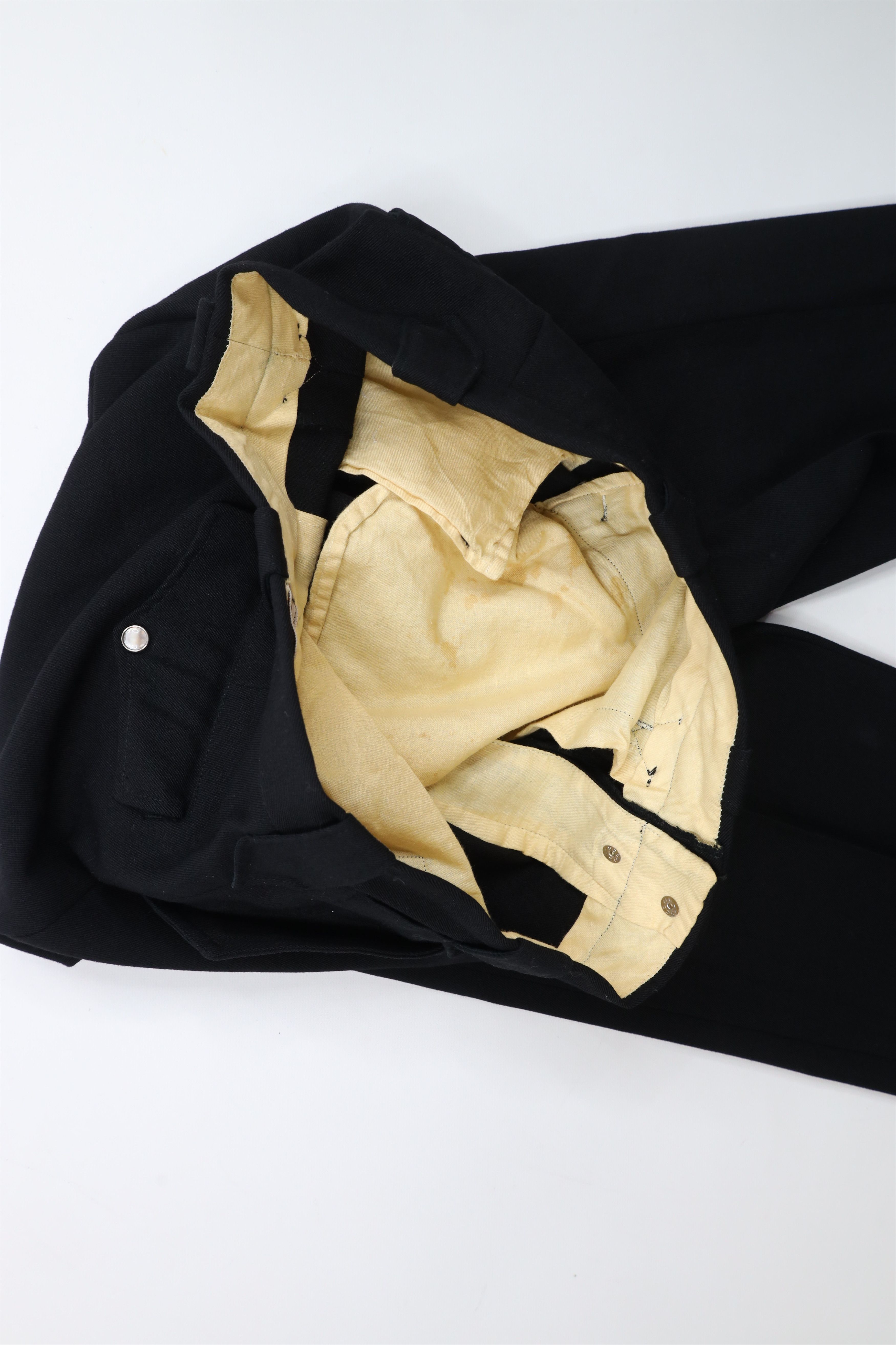 Vintage Vintage 50s 60s Rockabilly Cowboy Chino Pants Black USA Size US 32 / EU 48 - 9 Thumbnail