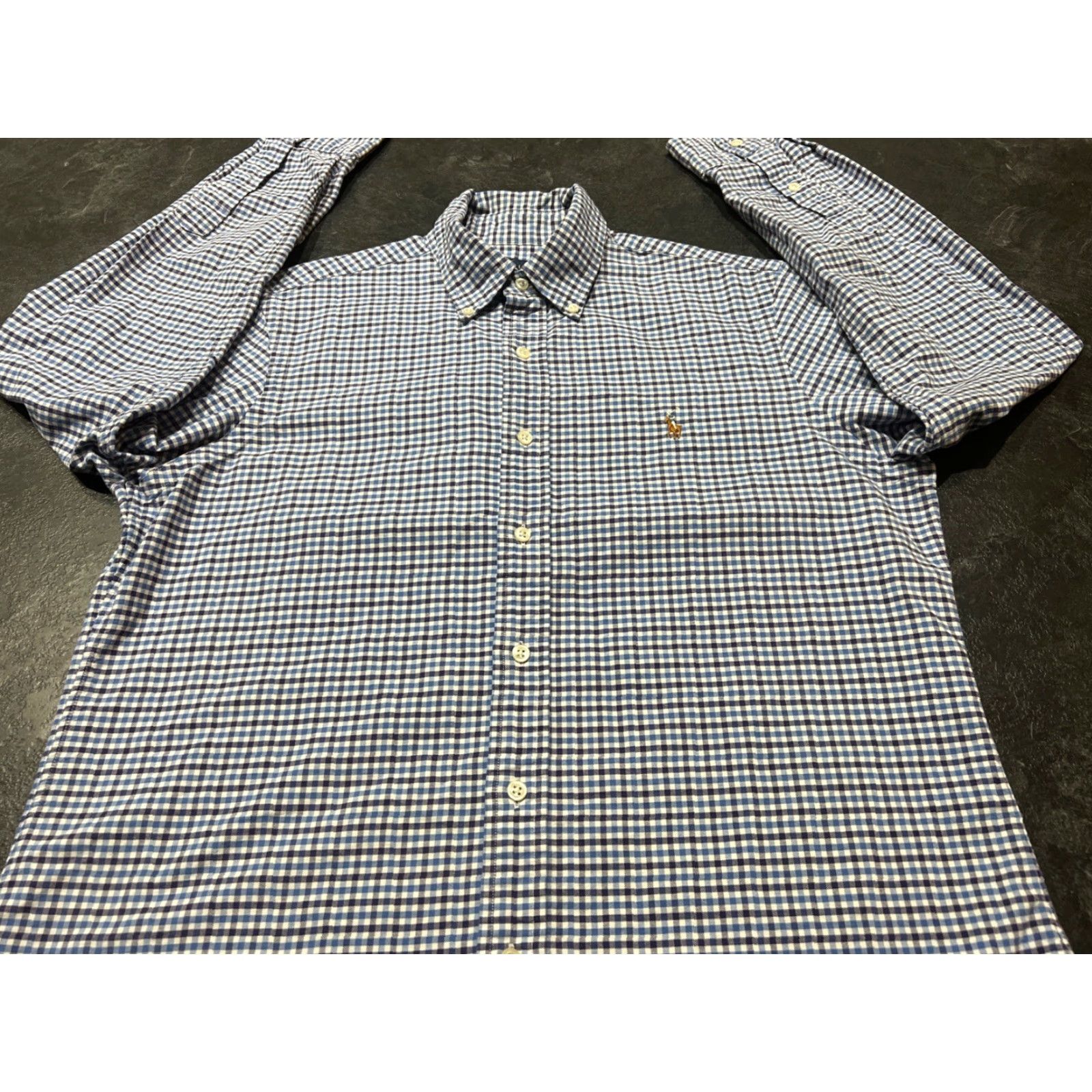 Ralph Lauren RALPH LAUREN Shirt Men’s Medium Blue Plaid Button-Up Long Sleeve Classic Preppy Size US M / EU 48-50 / 2 - 2 Thumbnail