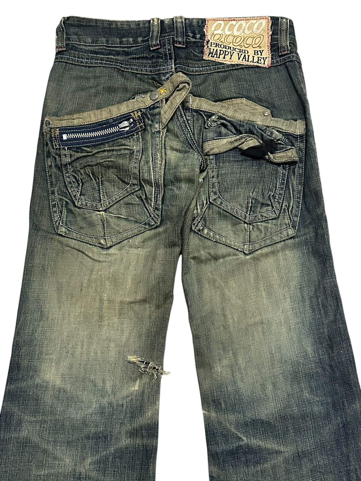 Japanese Brand Q.Co.Co. Vintage Distressed Japan Flare Style With Mudwash Size US 30 / EU 46 - 6 Thumbnail