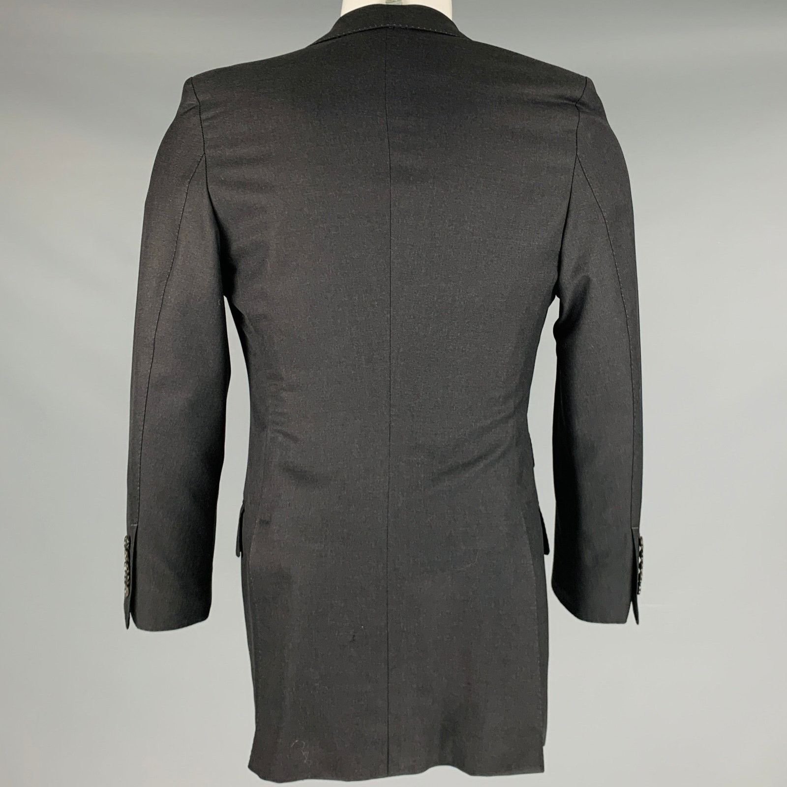 Tom Ford TOM FORD Size 38 Grey Wool Peak Lapel Sport Coat Size 38R - 3 Thumbnail