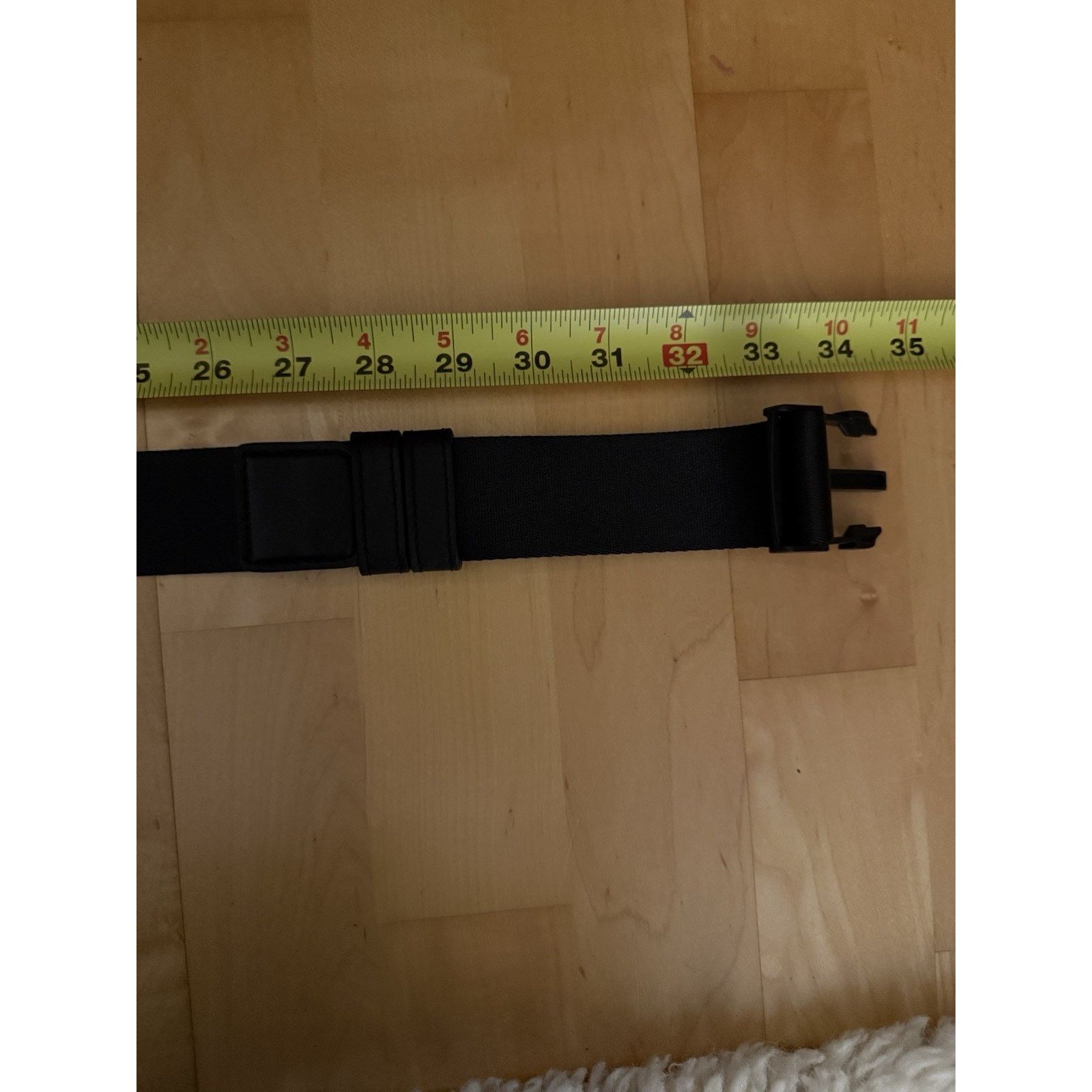Marc Jacobs Black Silver Canvas Seatbelt Buckle Adjustable Belt OS Marc Jacobs Black Silver Canvas Seatbelt Buckle Belt OS main image 2