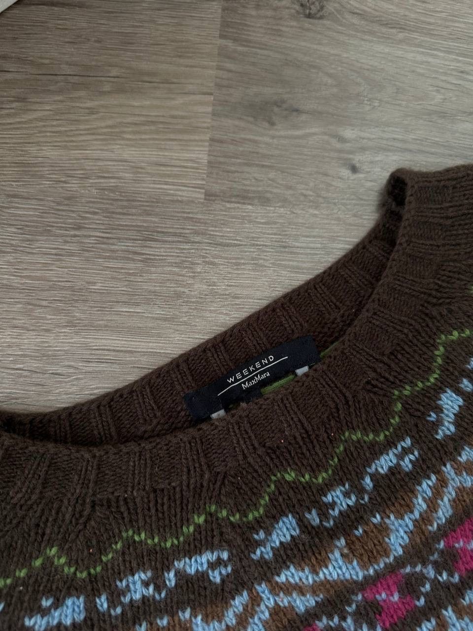 Max Mara × Vintage Vintage Max Mara Brown Wool Sweater Size M / US 6-8 / IT 42-44 - 8 Thumbnail